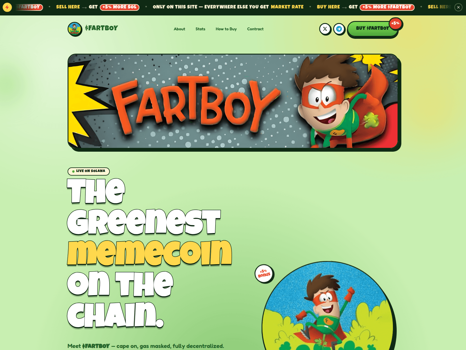 Screenshot of fartboysolana.com