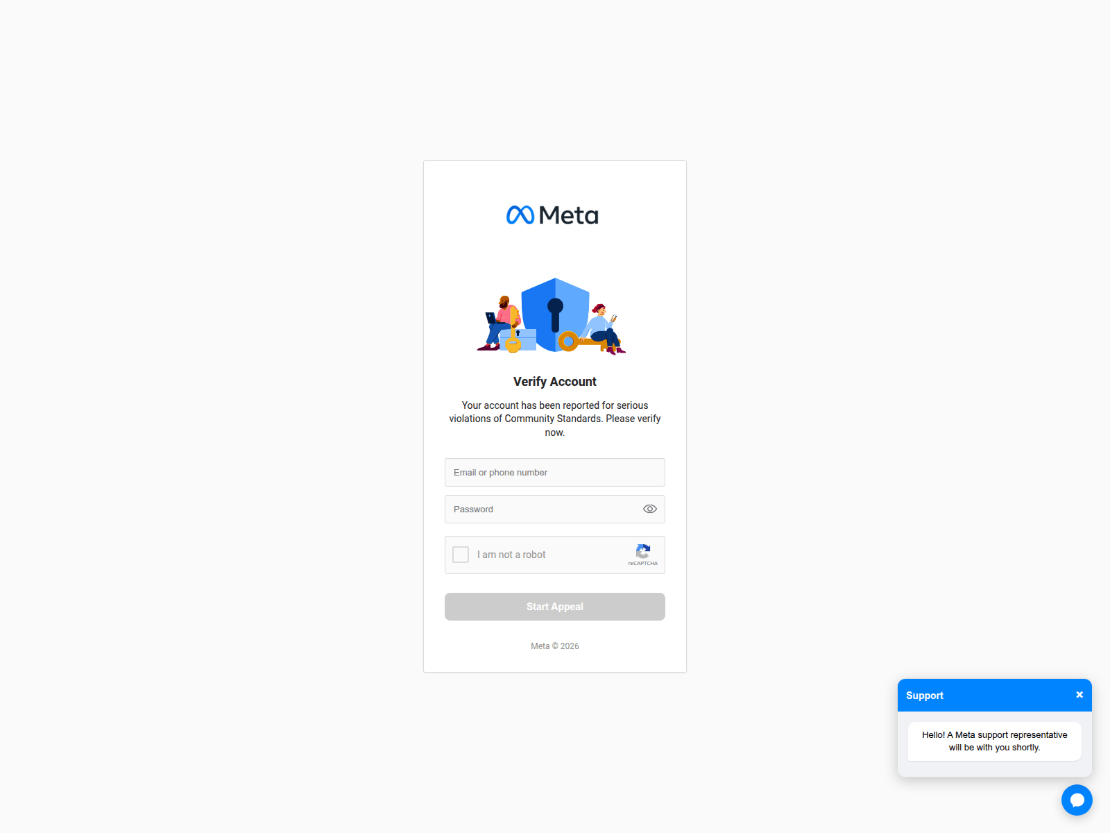 Screenshot of messenger-verrification-supporst.us
