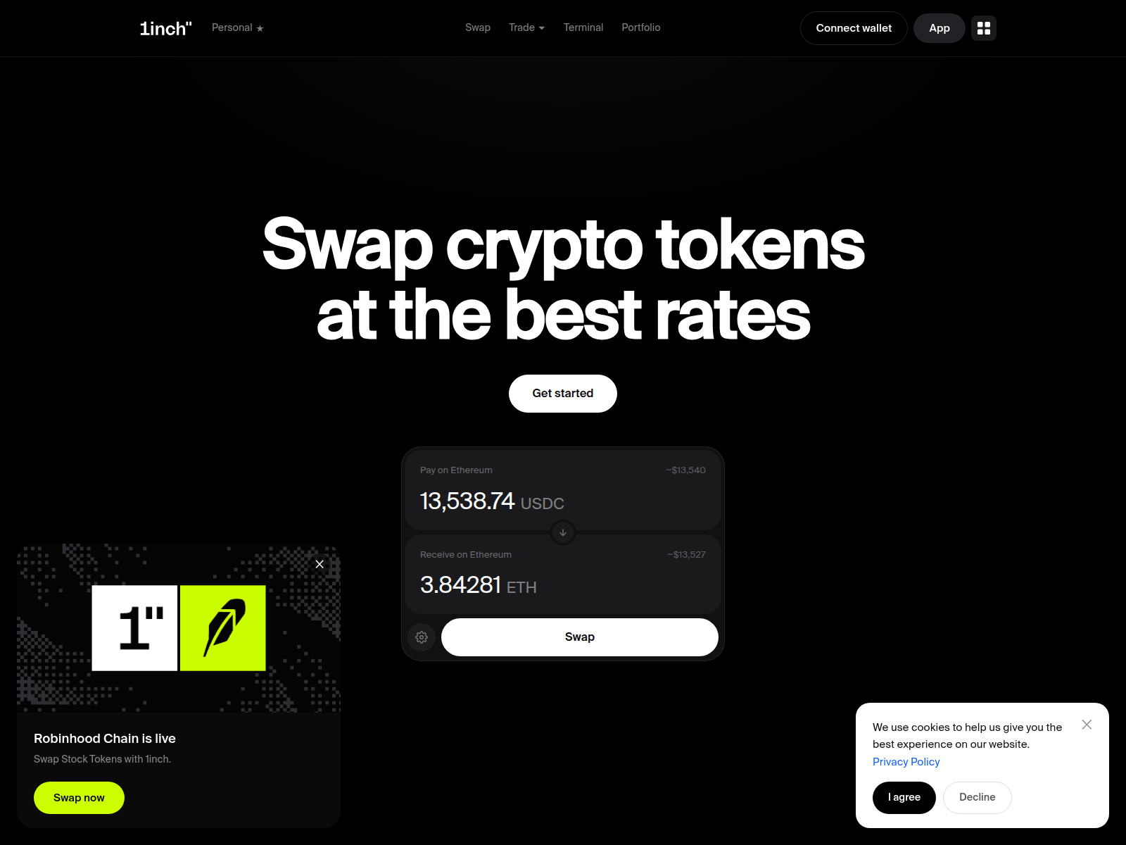 Screenshot of 1inch-com-swap.surge.sh