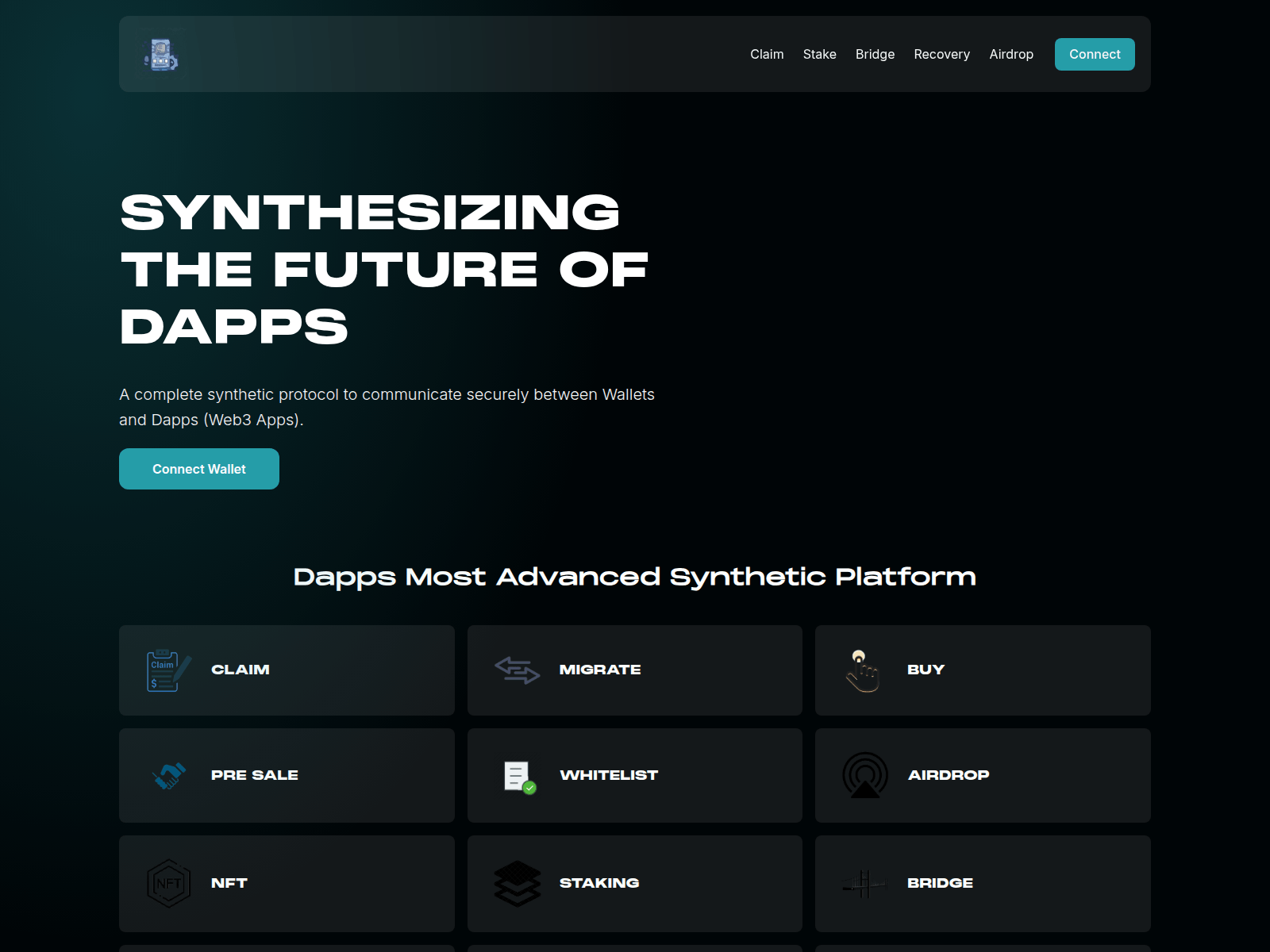 Screenshot of dappdashboard.online