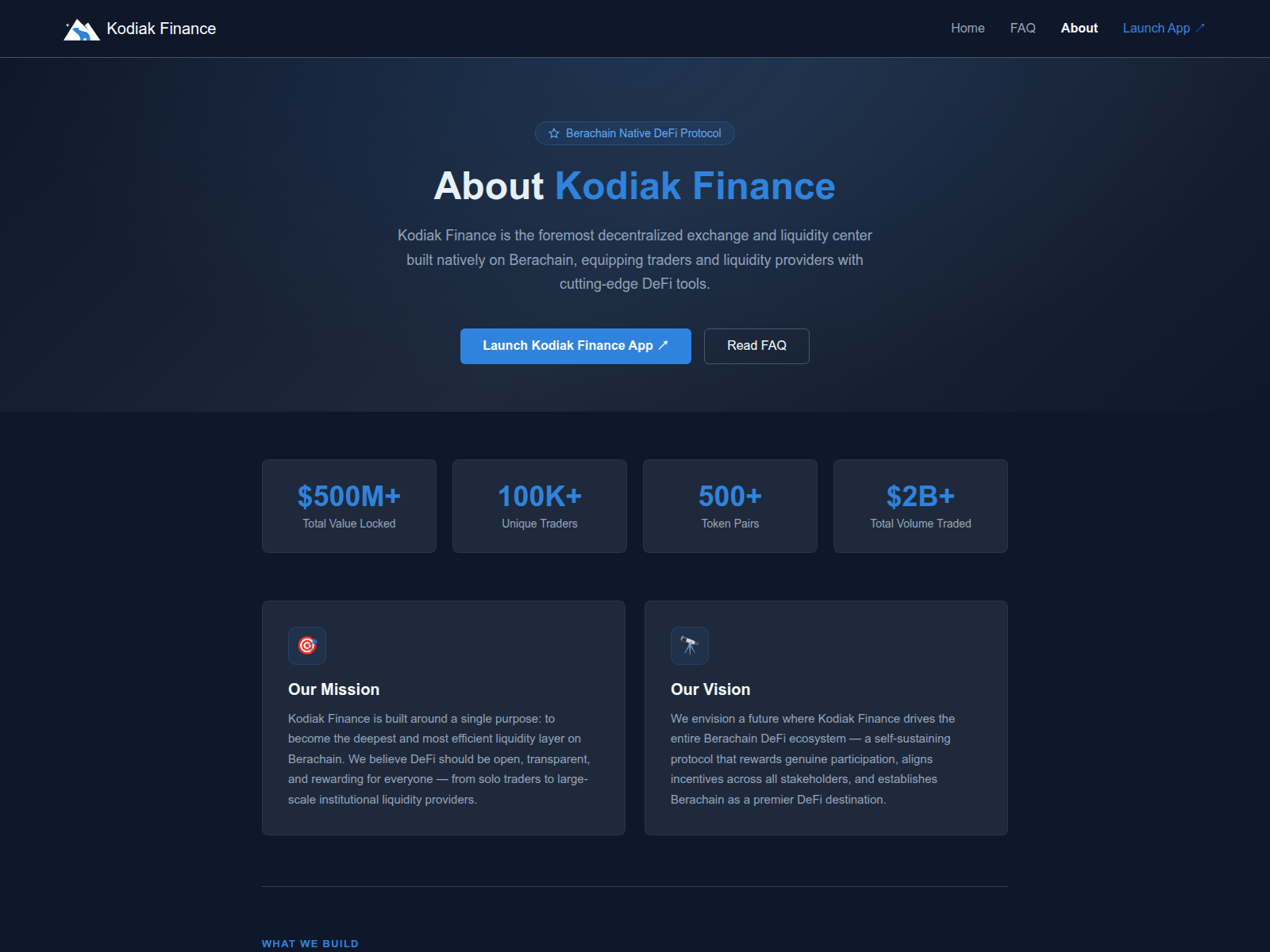Screenshot of kodiak-finance.net