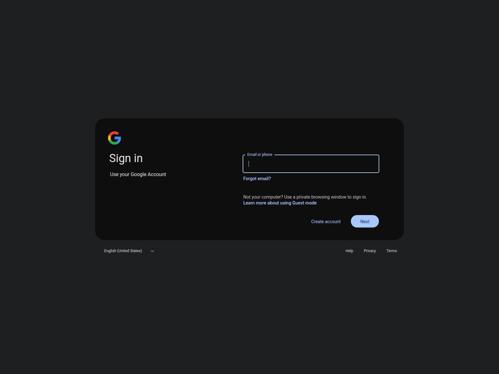 Screenshot of acconuts-google-com.github.io
