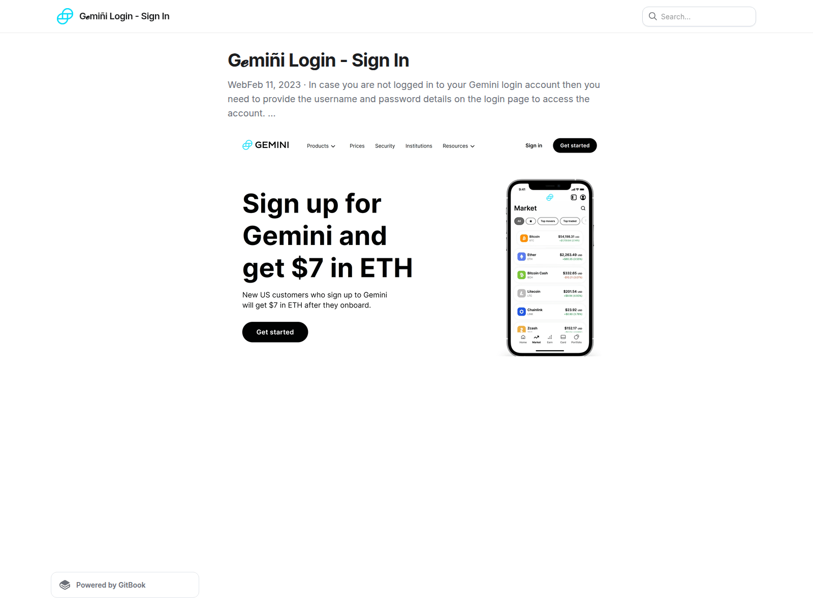 Screenshot of geminizlogez.gitbook.io