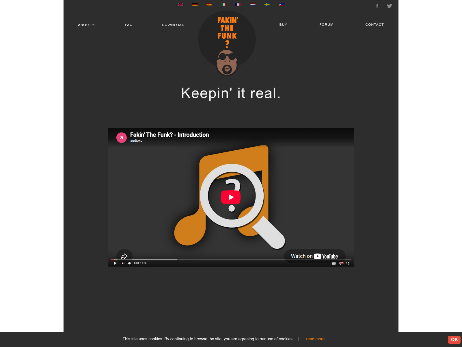 Screenshot of fakinthefunk.net