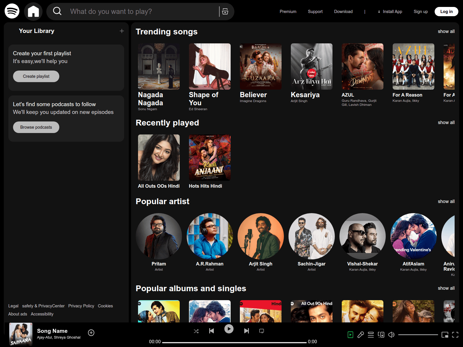 Screenshot of hariomsingh045.github.io