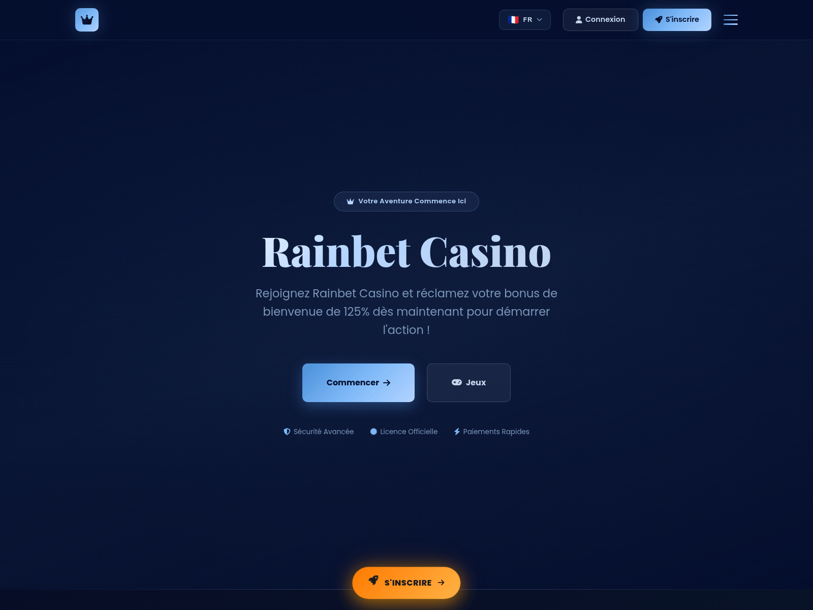 Screenshot of rainbet-casino.ltd