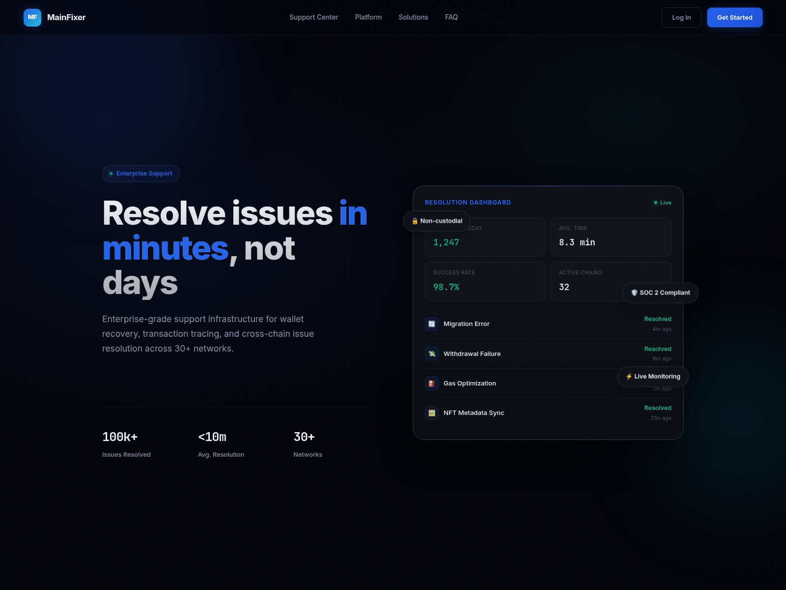 Screenshot of solutionflux.pages.dev