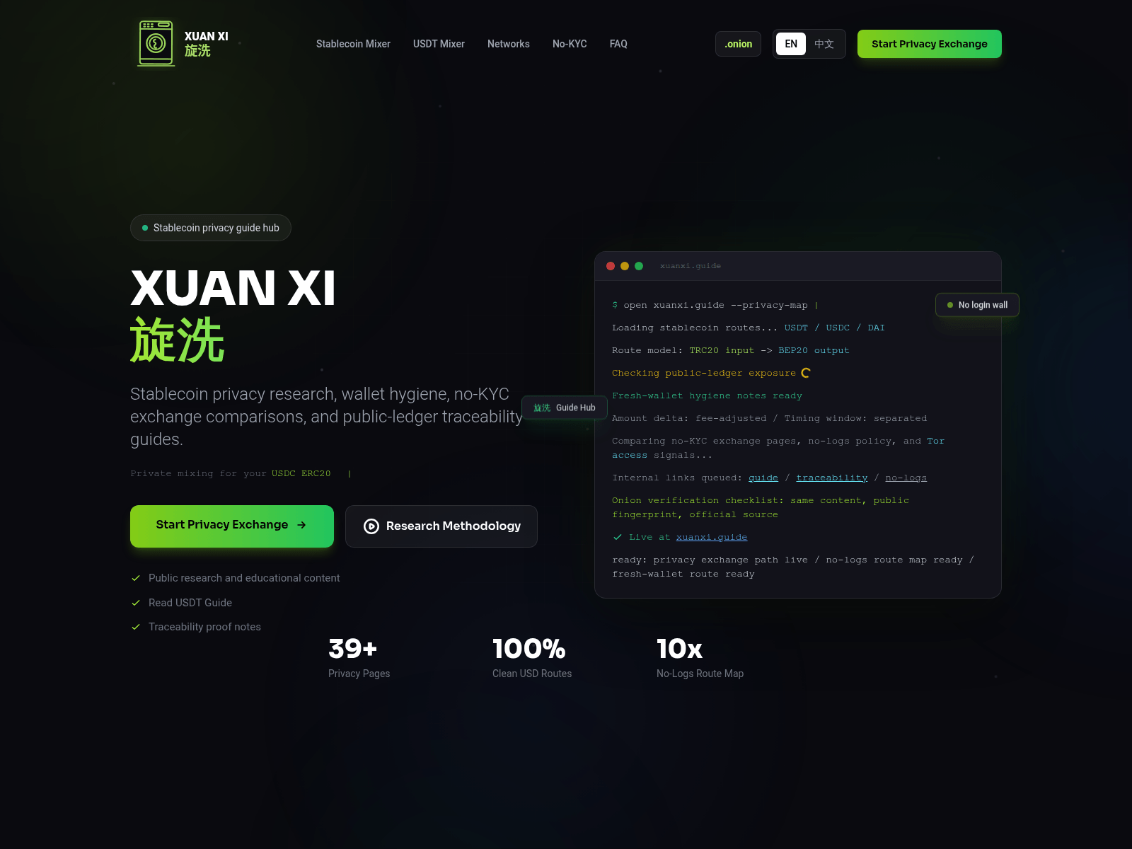Screenshot of xuanxi.guide