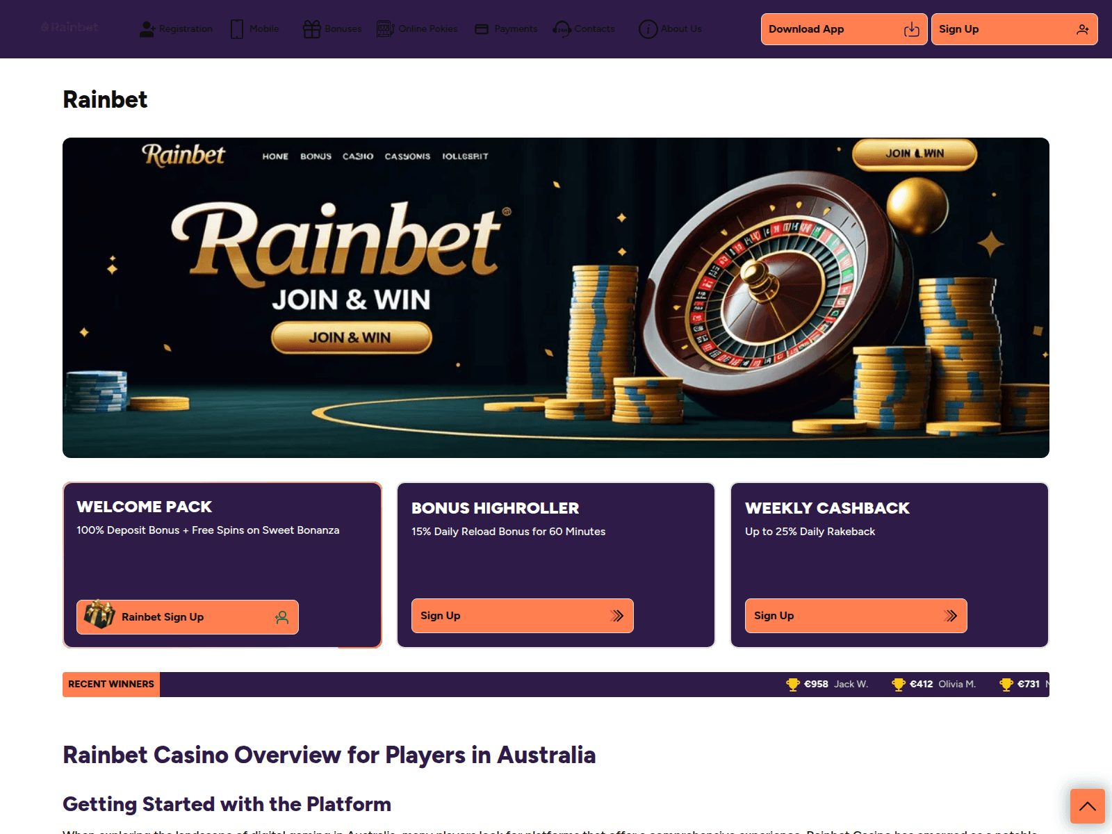 Screenshot of rainbet-play.com