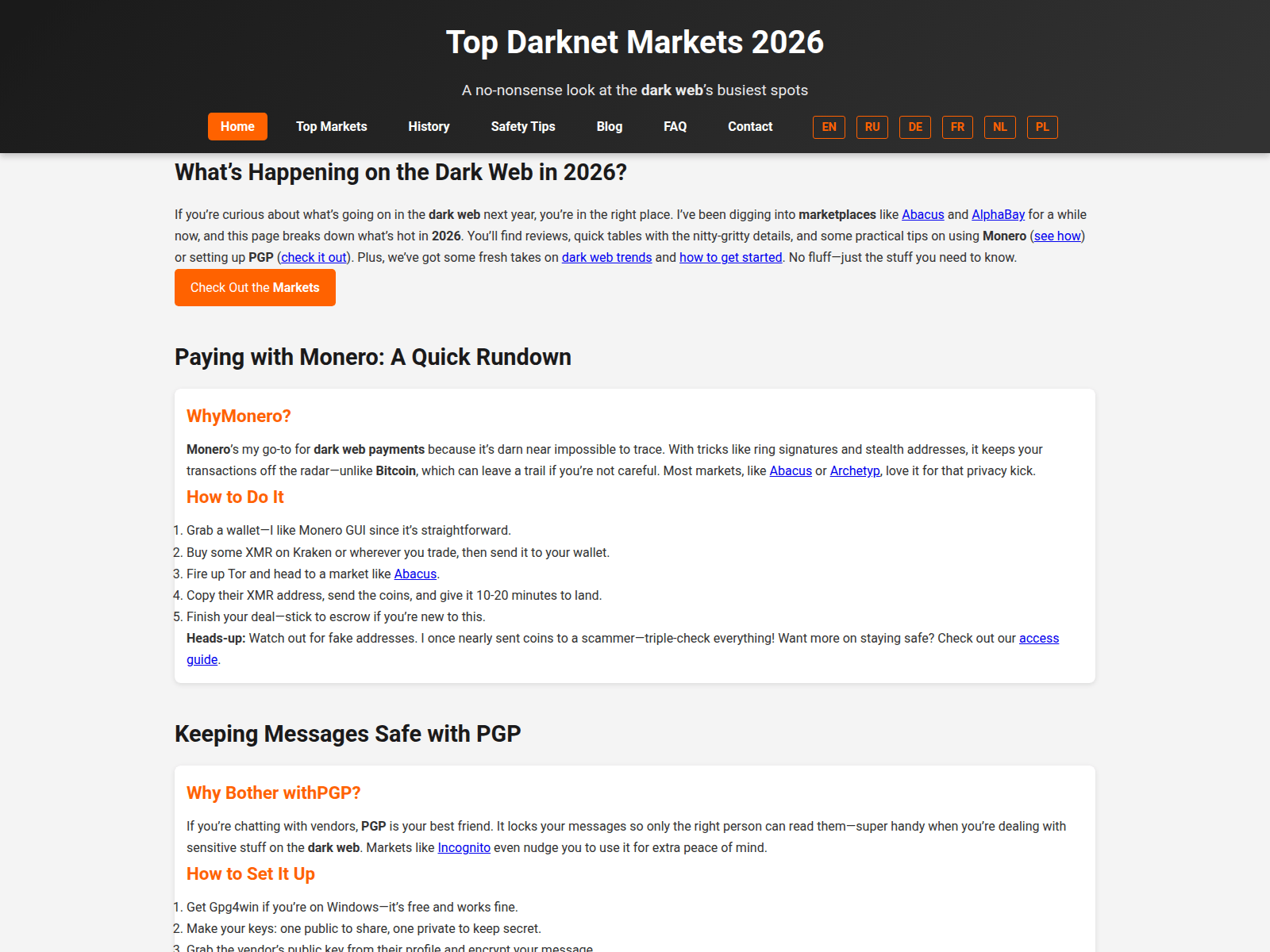Screenshot of dmtor.com