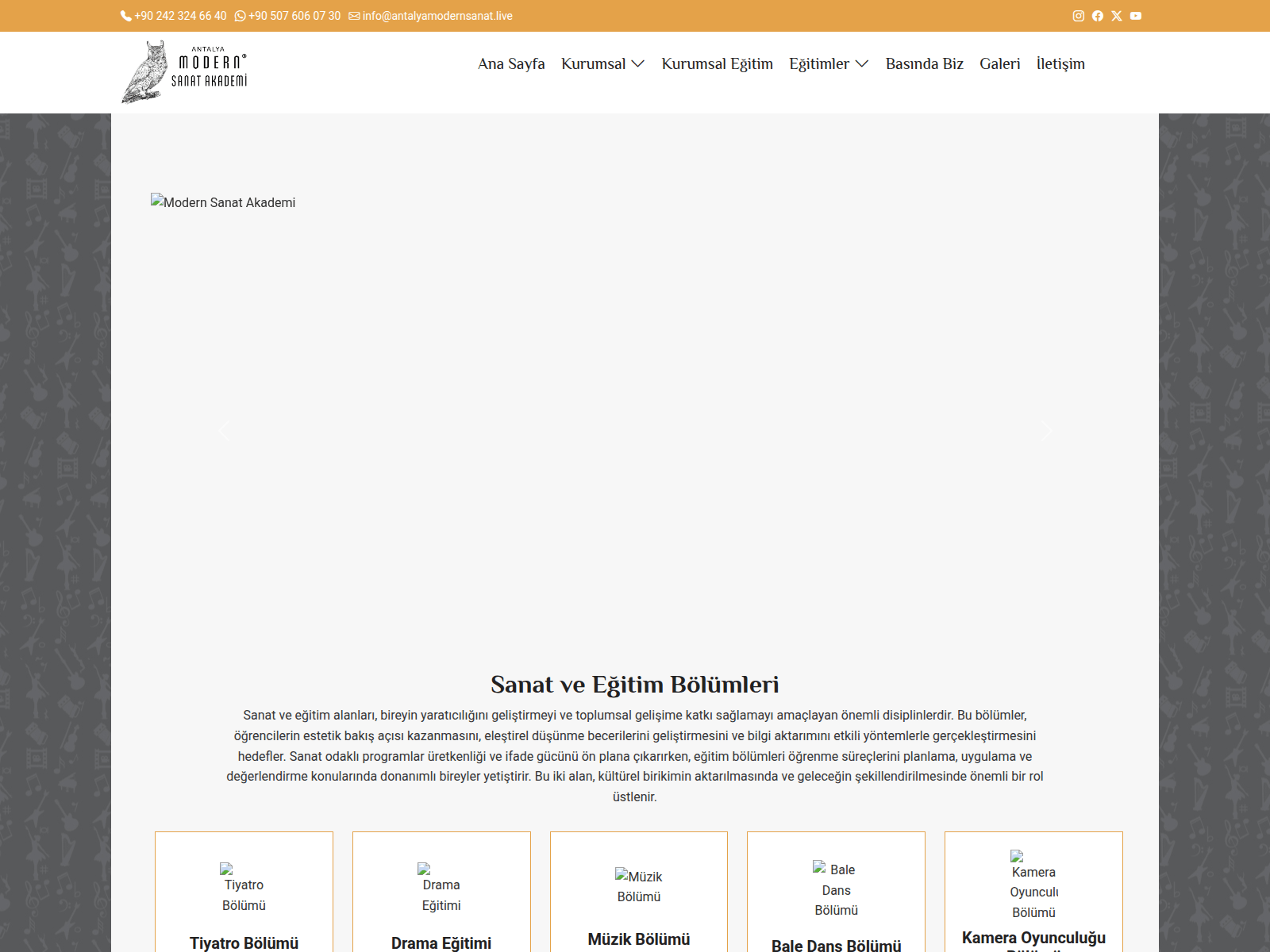 Screenshot of antalyamodernsanat.live
