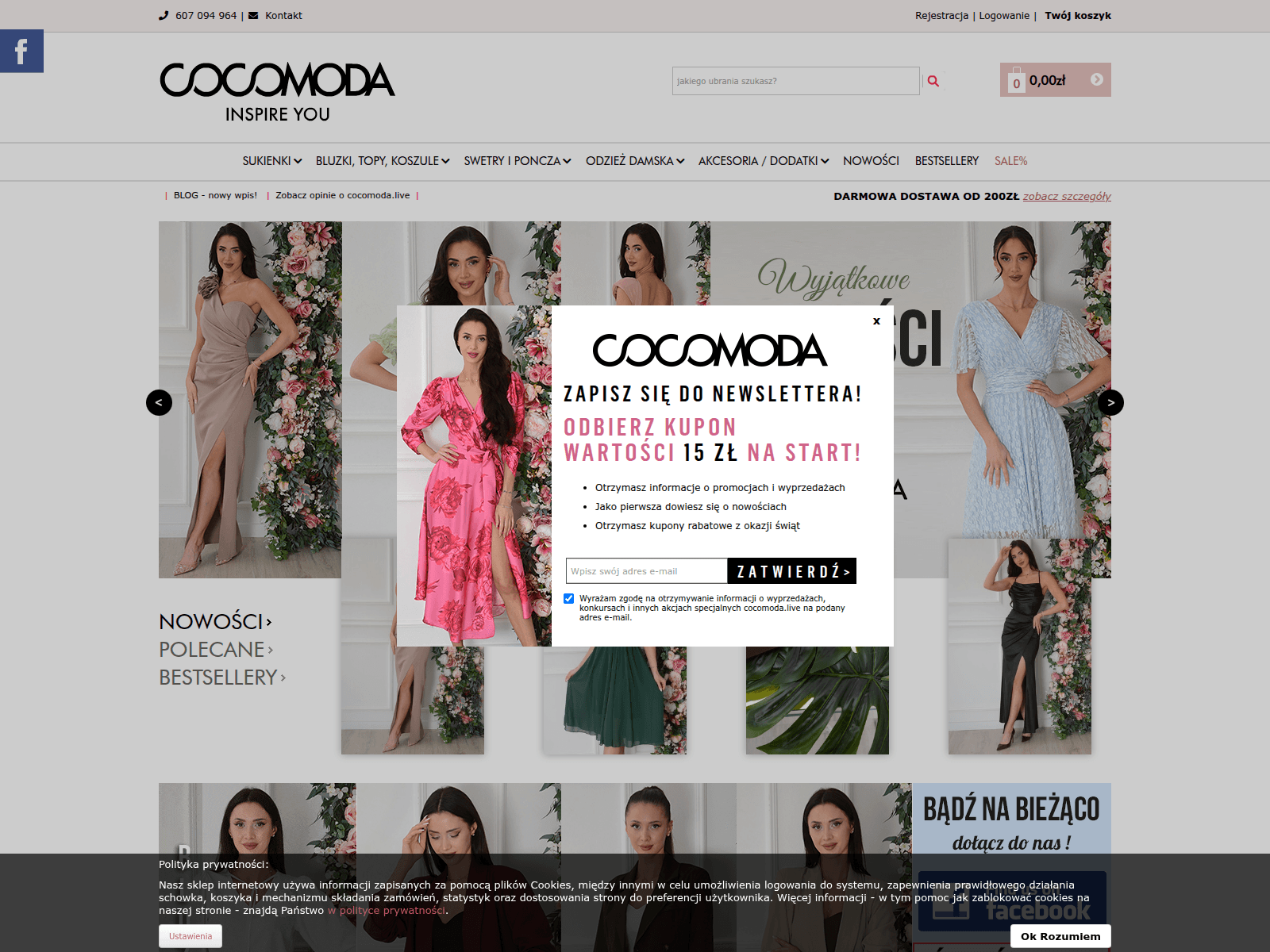 Screenshot di cocomoda.live