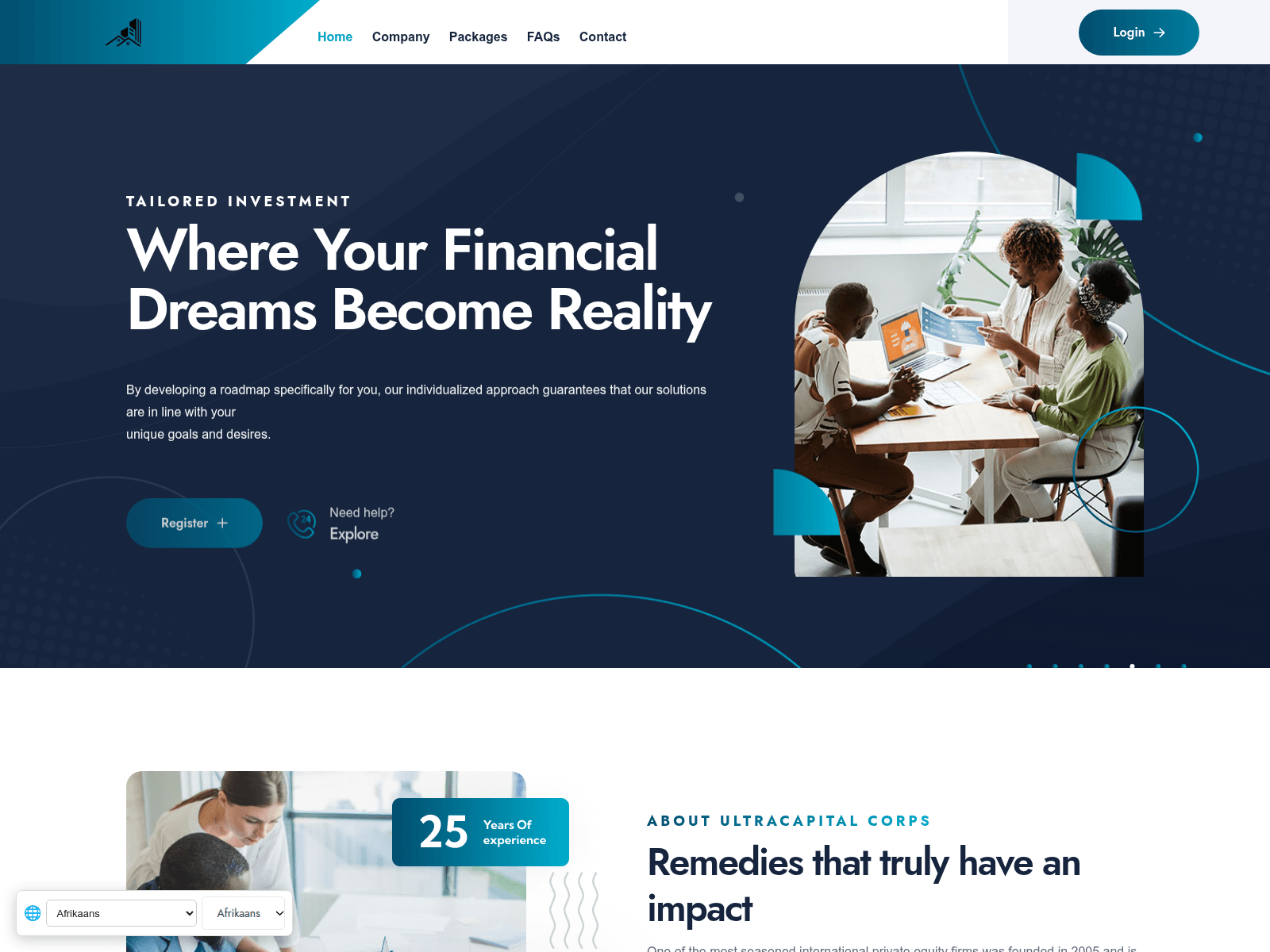 Screenshot of ultracapitalcorps.com