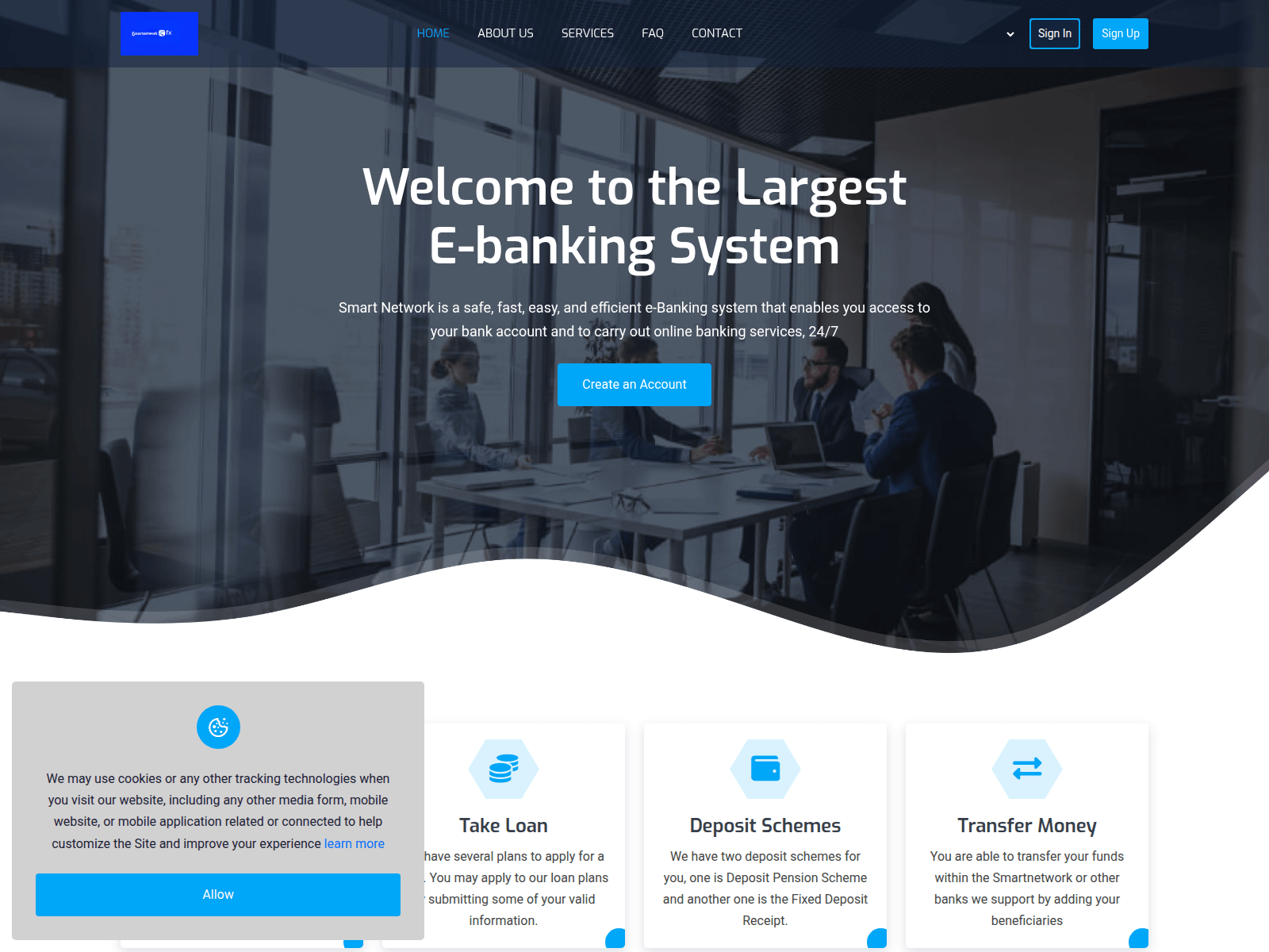Screenshot of smartnetworkfx.com