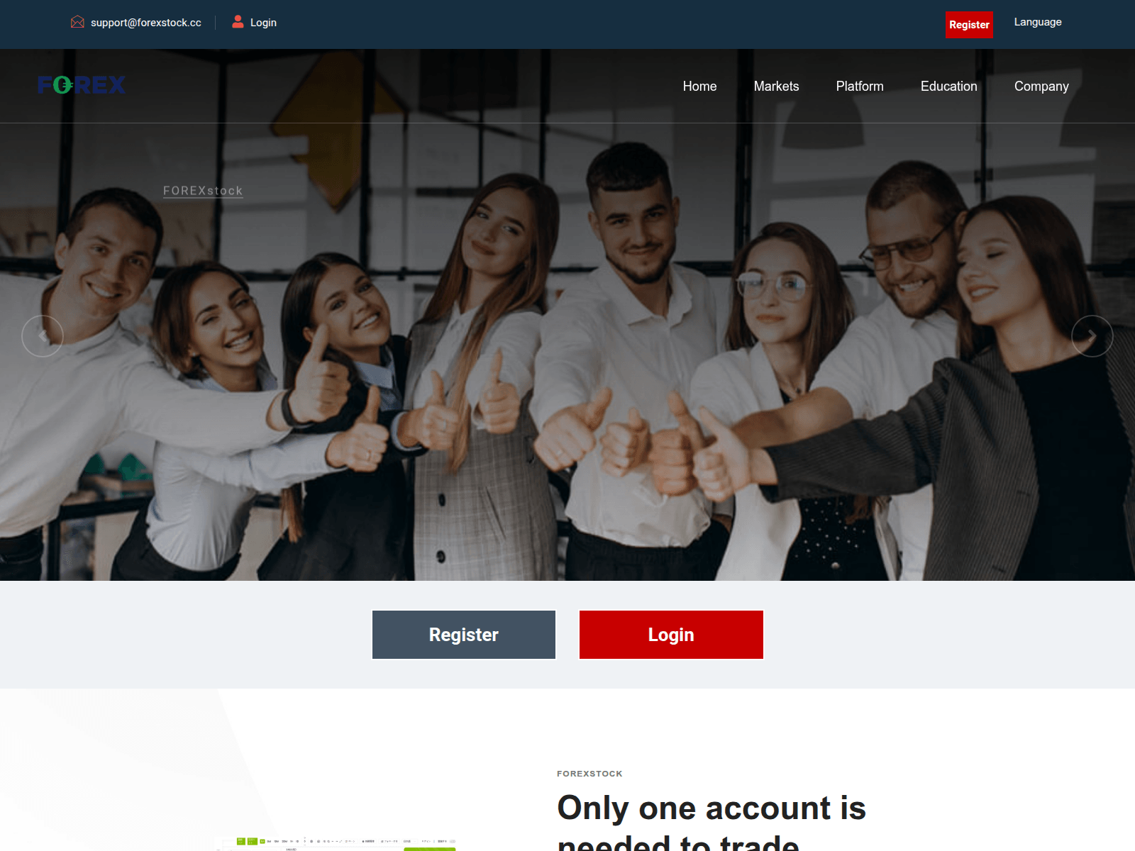 Screenshot of forexstocke.cc