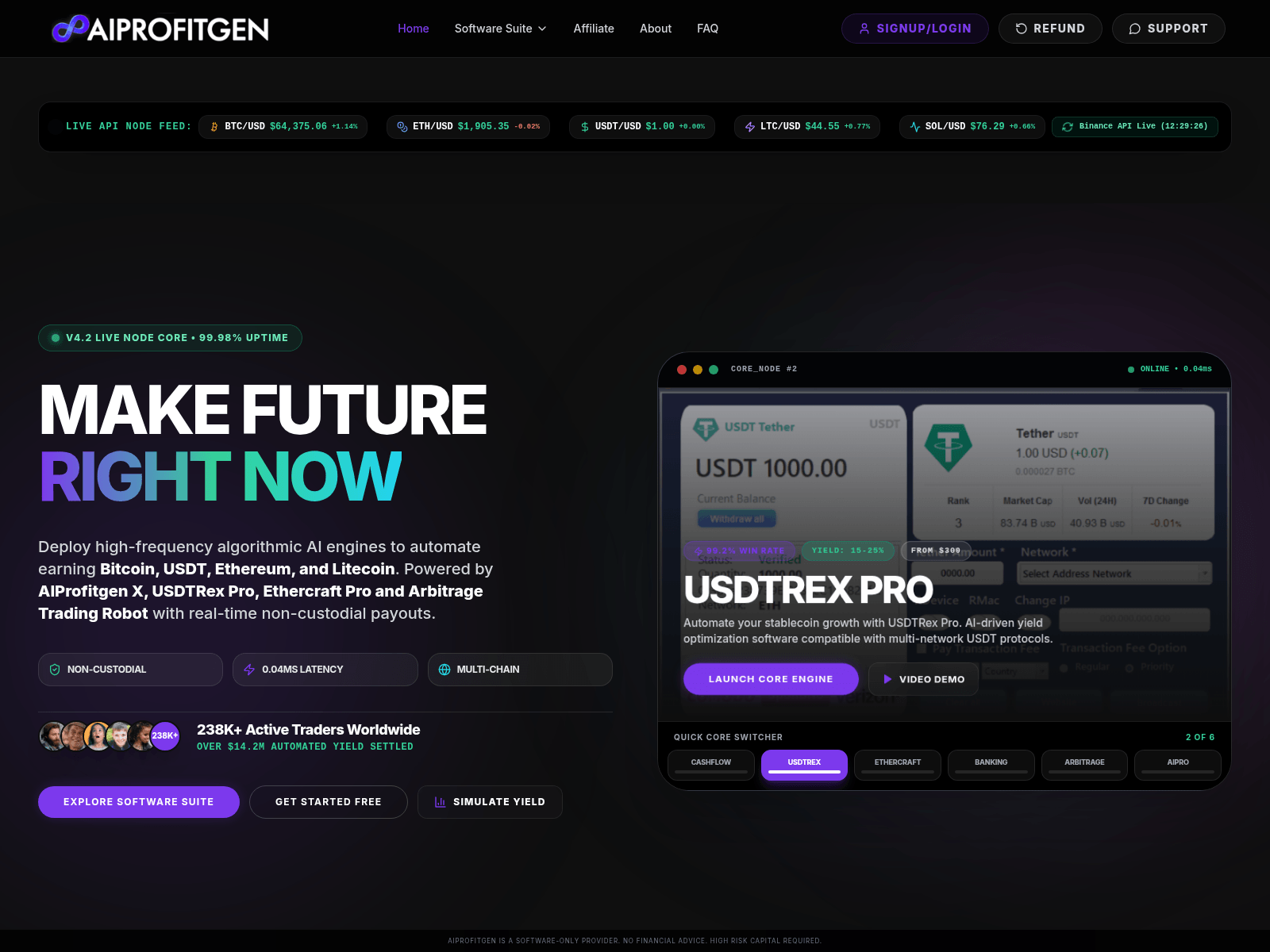 Screenshot of aiprofitgen.com