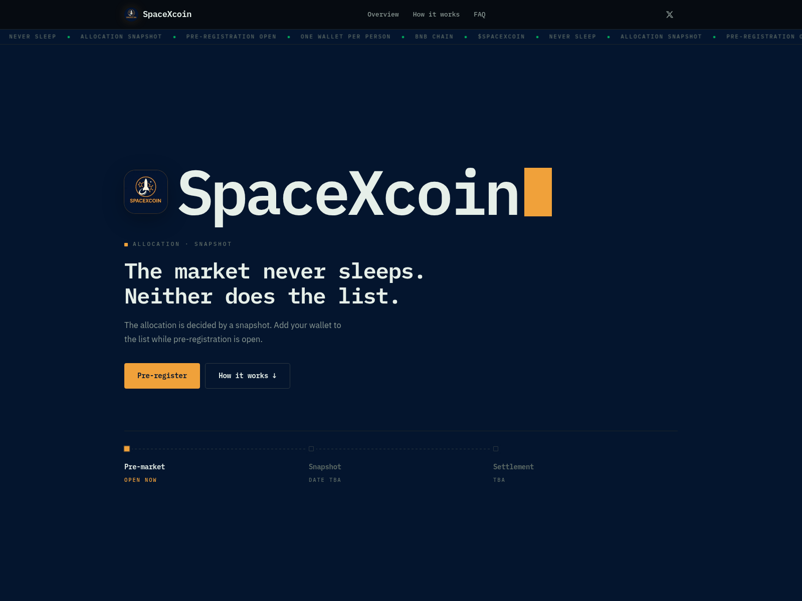 Screenshot of spacexcoin-allocation.netlify.app