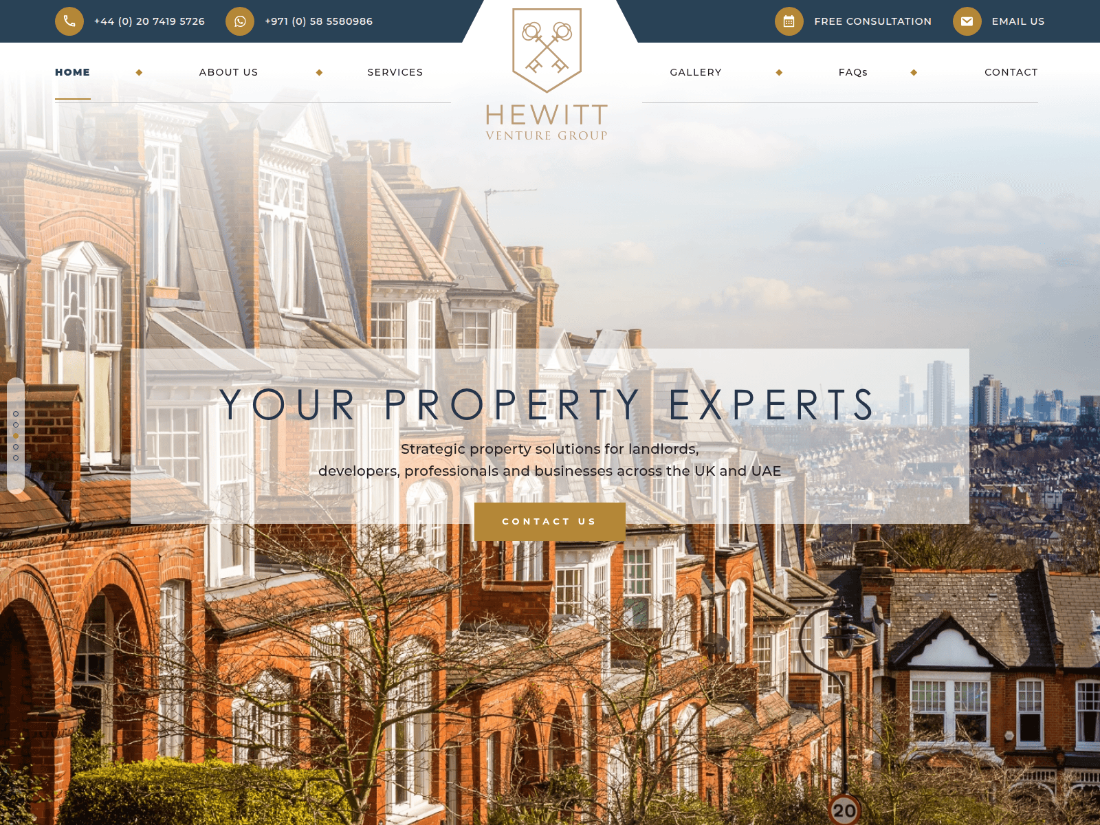 Screenshot of hewittventuregroup.com