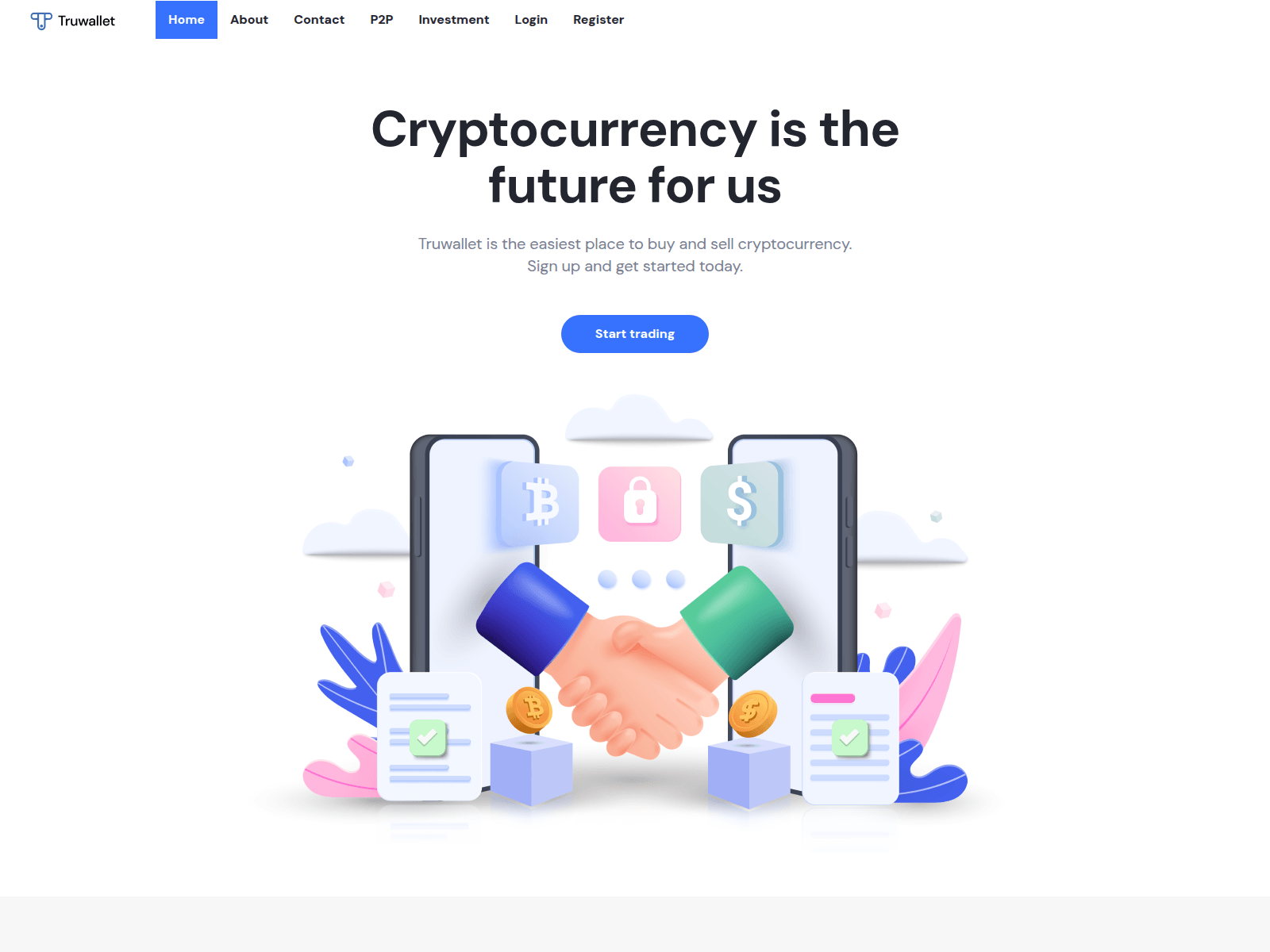Screenshot of tru-wallet.net