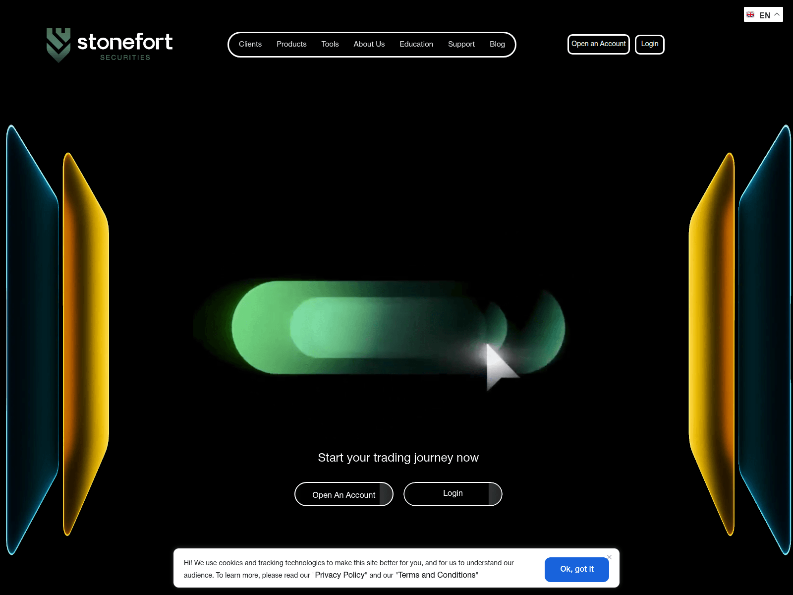 Screenshot of stonefortsecurities.com