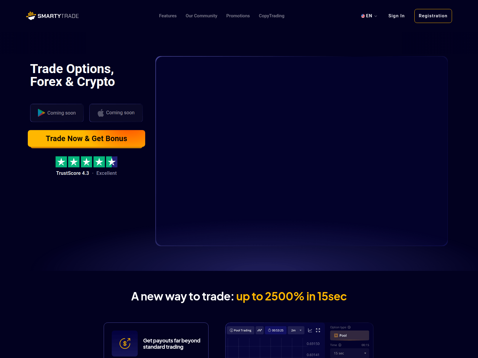 Screenshot of smartytrade.com