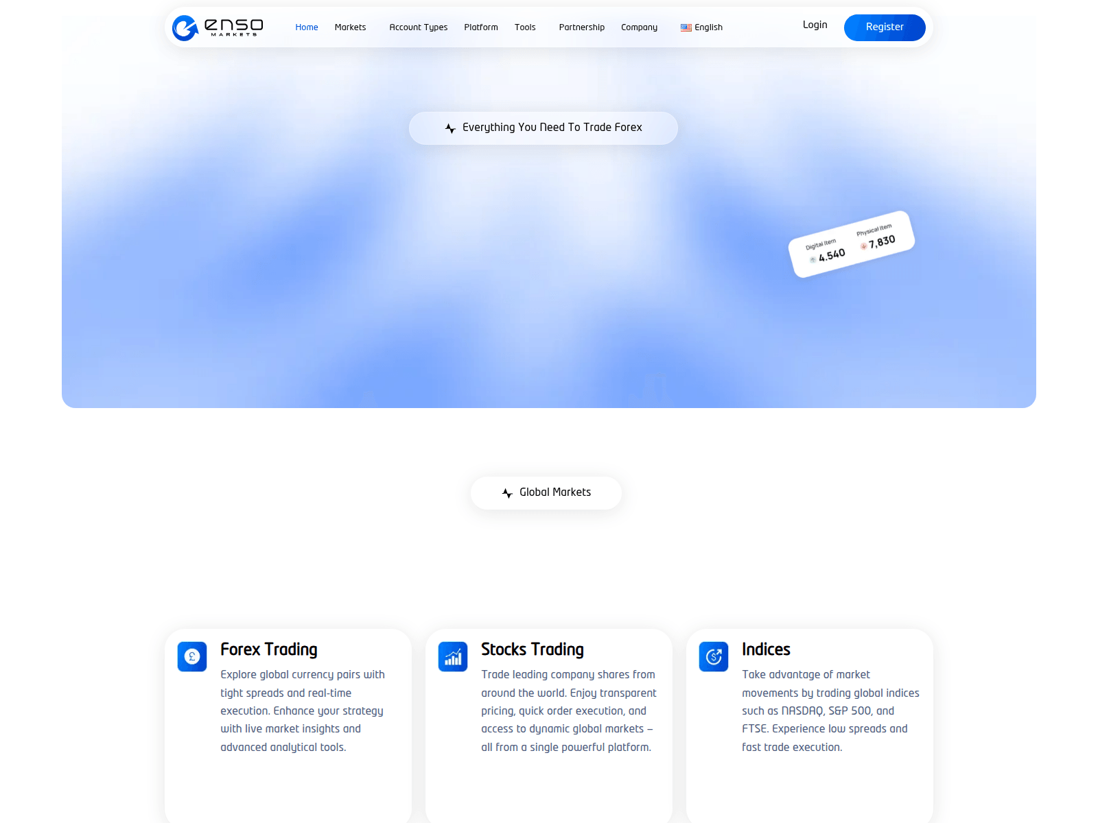 Screenshot of ensomarket.com