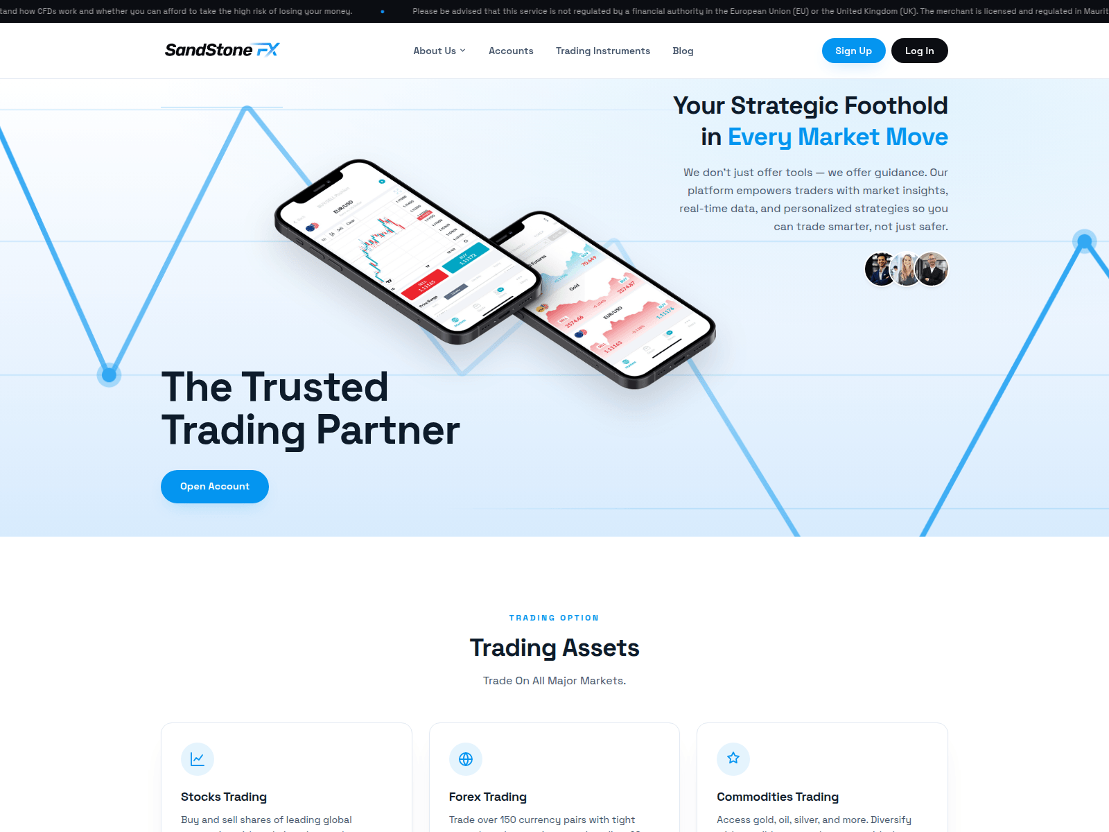 Screenshot of sandstonefx.com