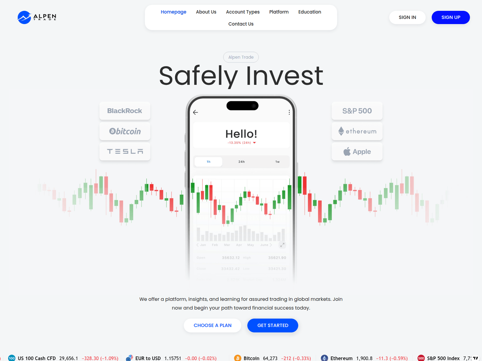 Screenshot of alpentradingltd.com