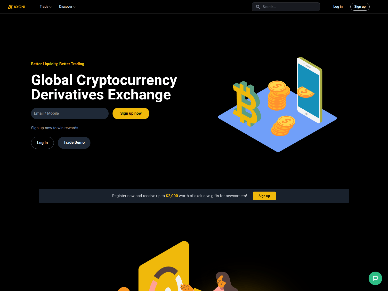 Screenshot of axoni.tech
