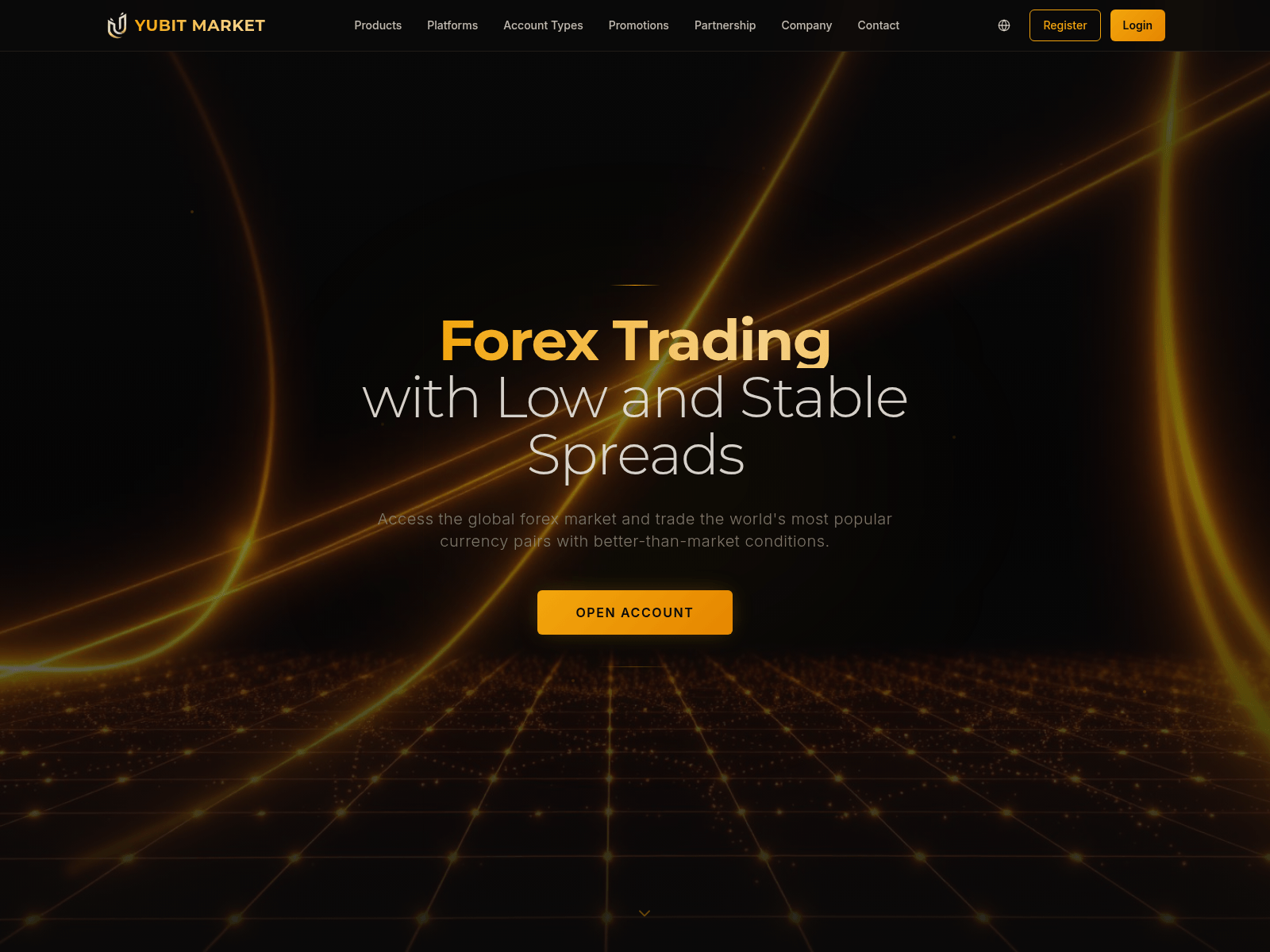 Screenshot of yubitmarket.com