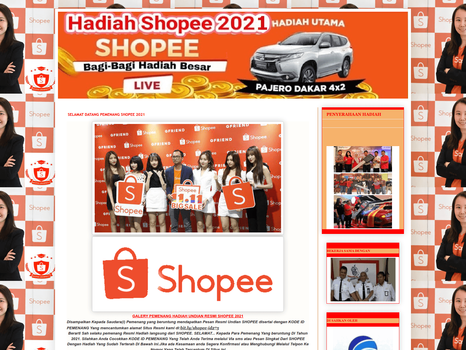 Screenshot of shopee-id2775.blogspot.com