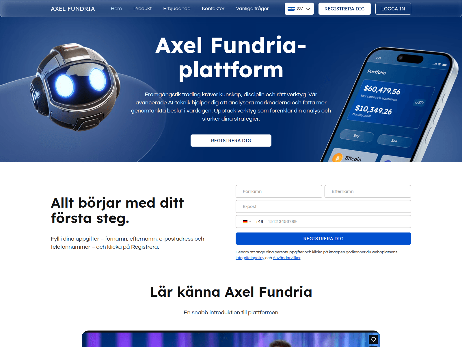 Screenshot of axel-fundria.com
