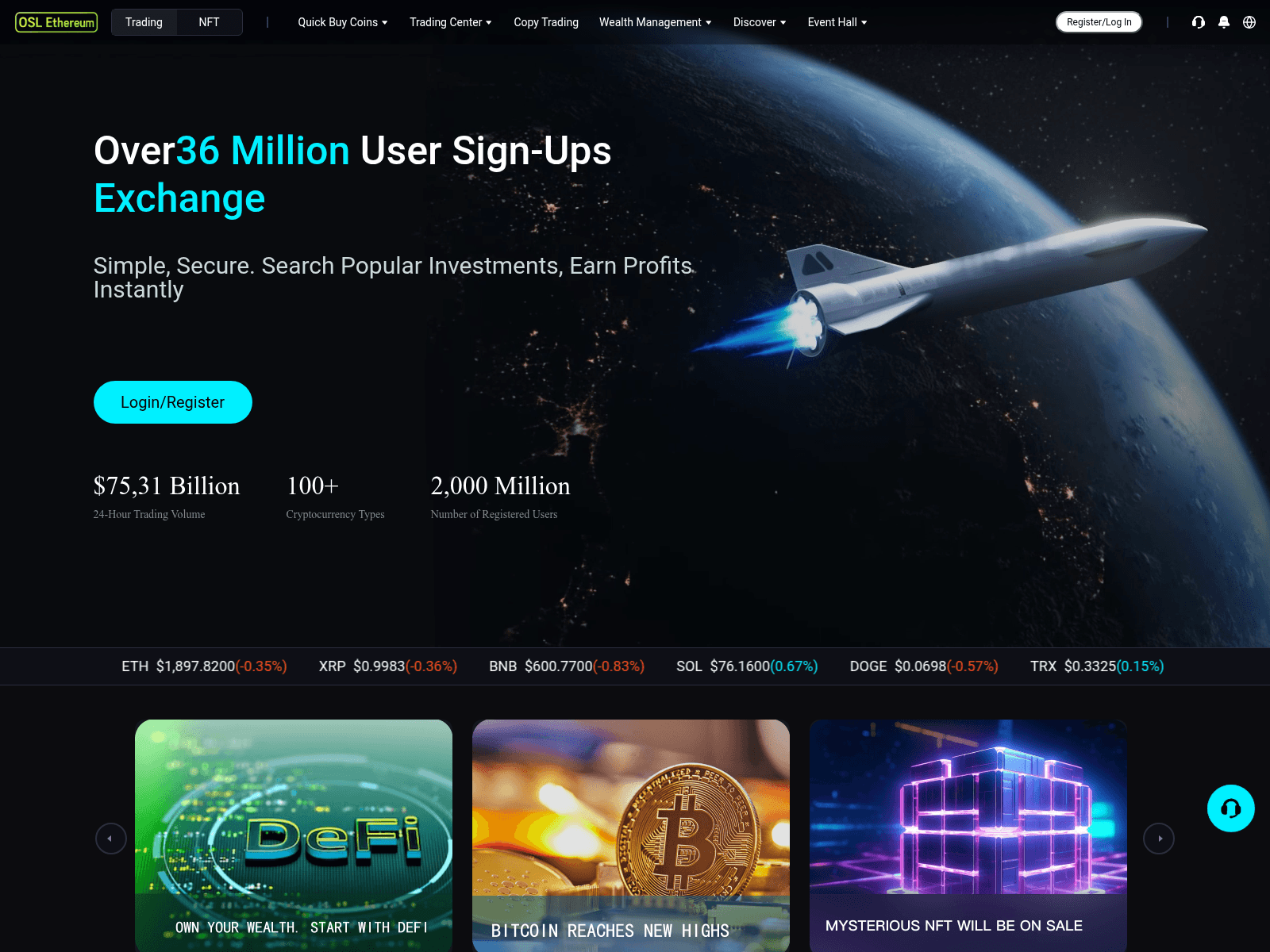 Screenshot of osldefi.com