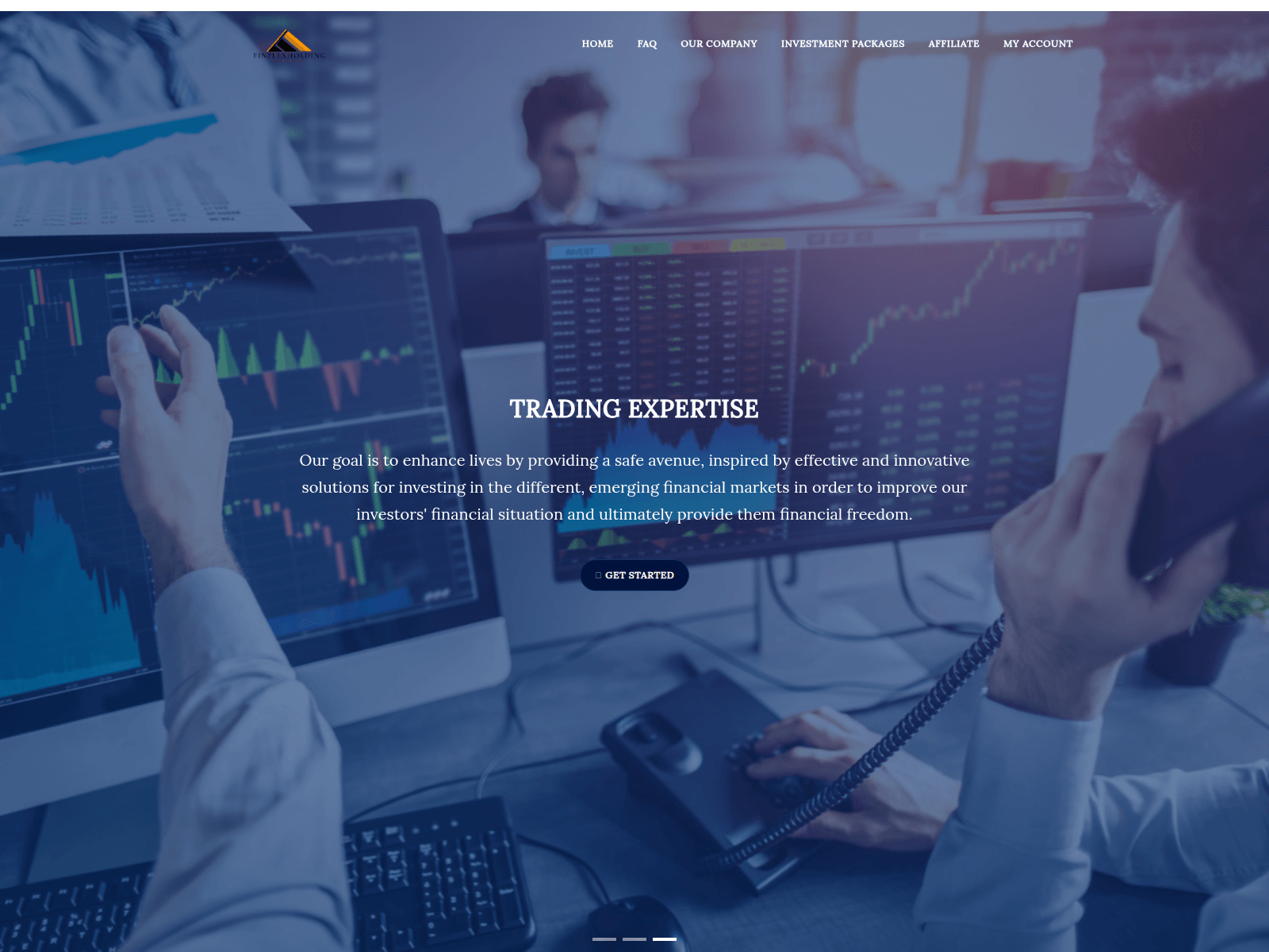 Screenshot of finplexholding.com