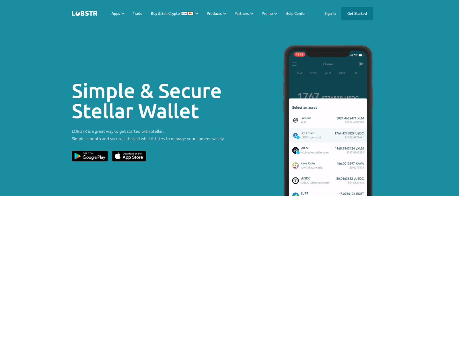 Screenshot of lobstrrwallet.webflow.io