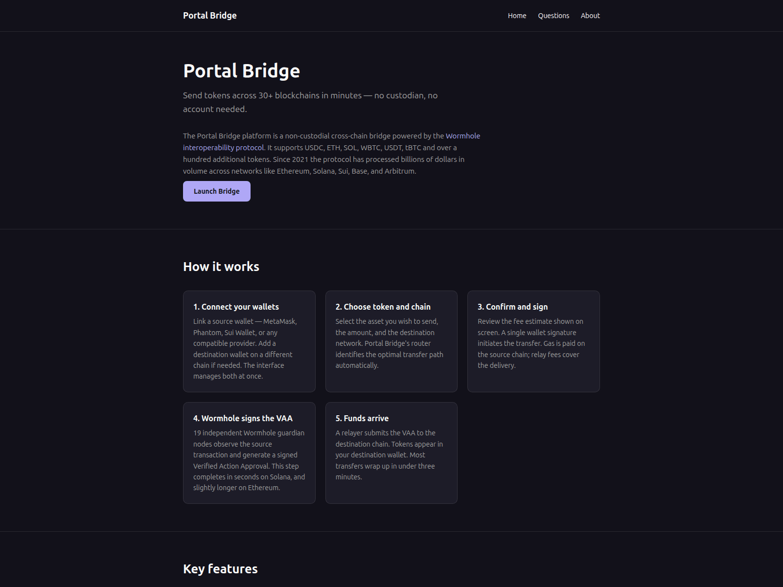 Screenshot of portalbridges.net