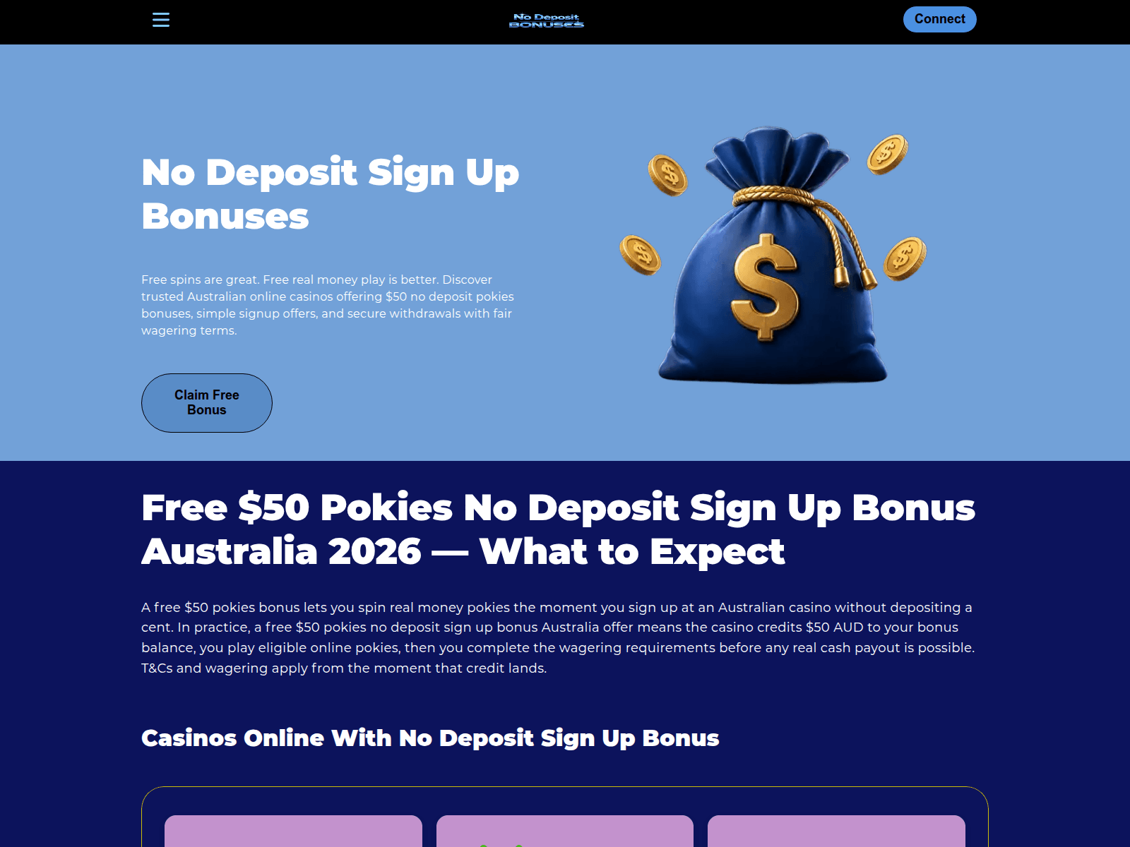 Screenshot of free50pokies-online1.com