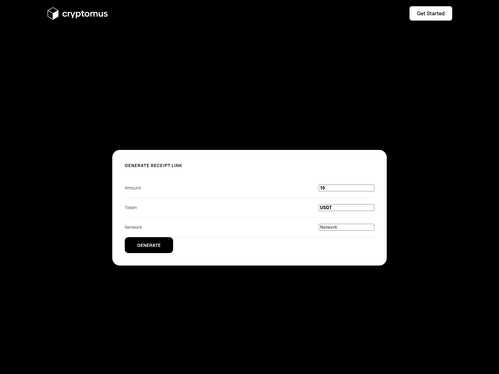Screenshot of cryptomuspay.net