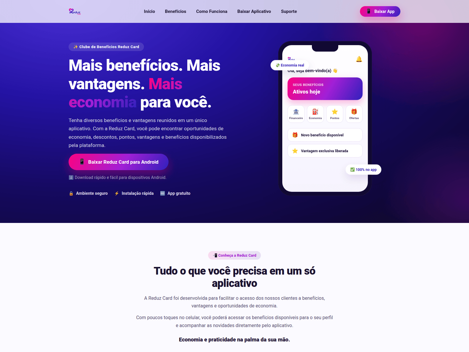 Screenshot of reduzcard.pro