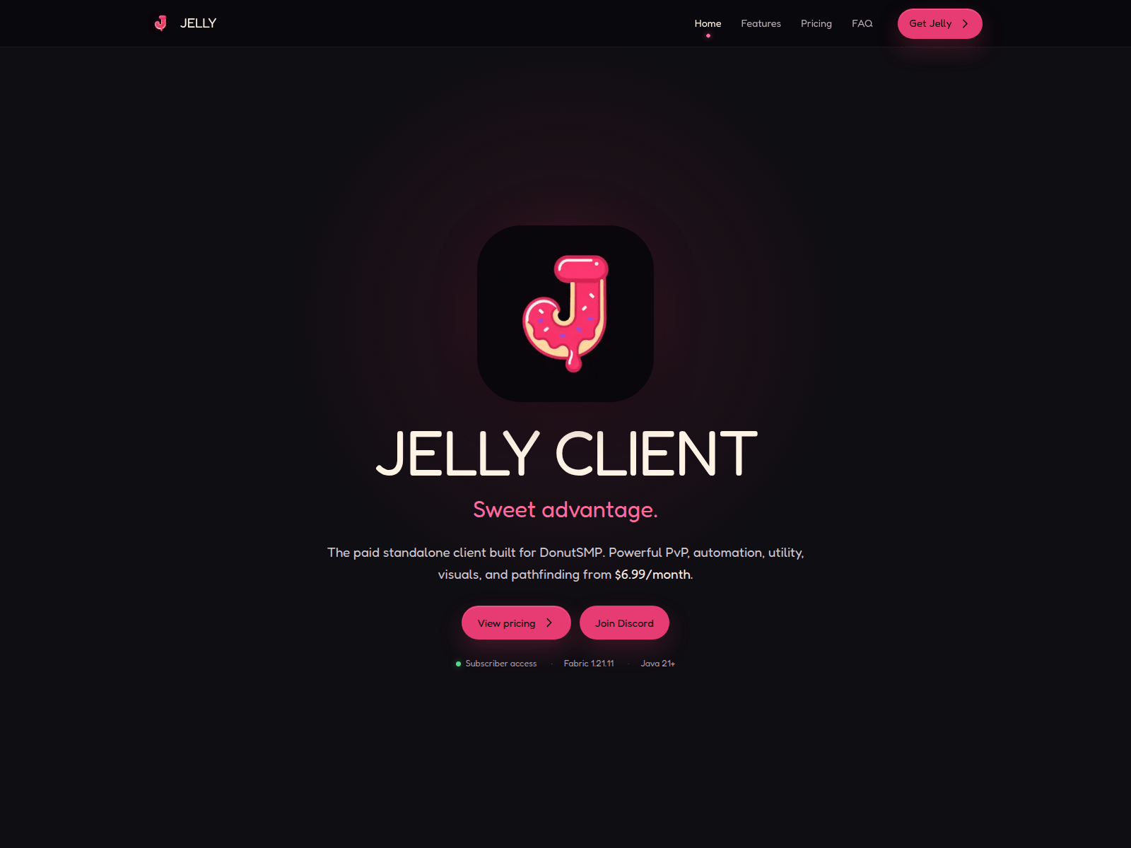 Screenshot of jellyclient.com