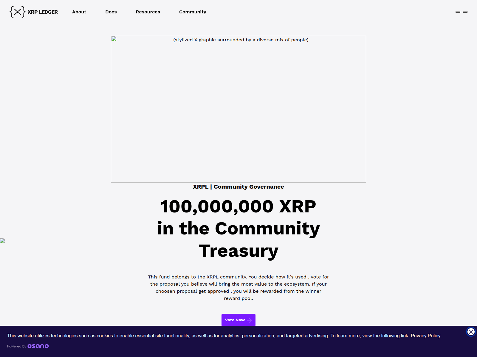 Screenshot of voting-xrp-treasury.com