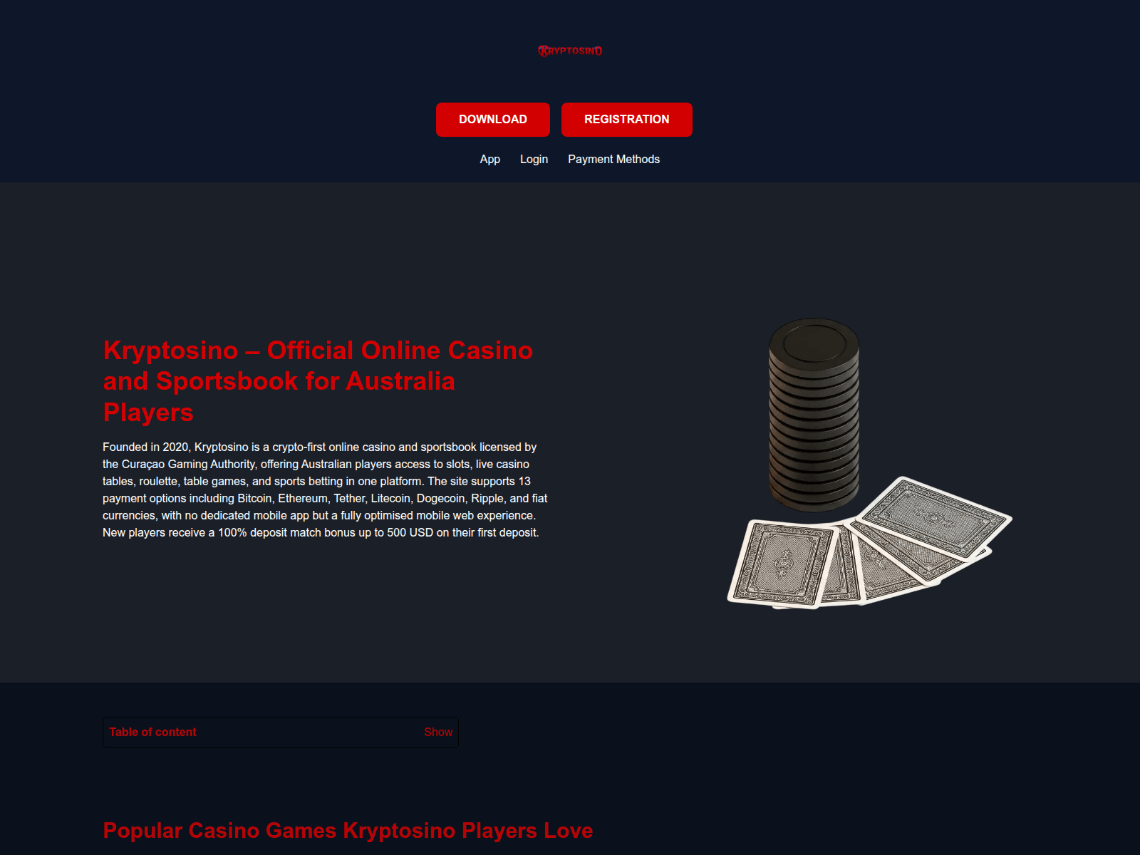 Screenshot of kryptosinos.net