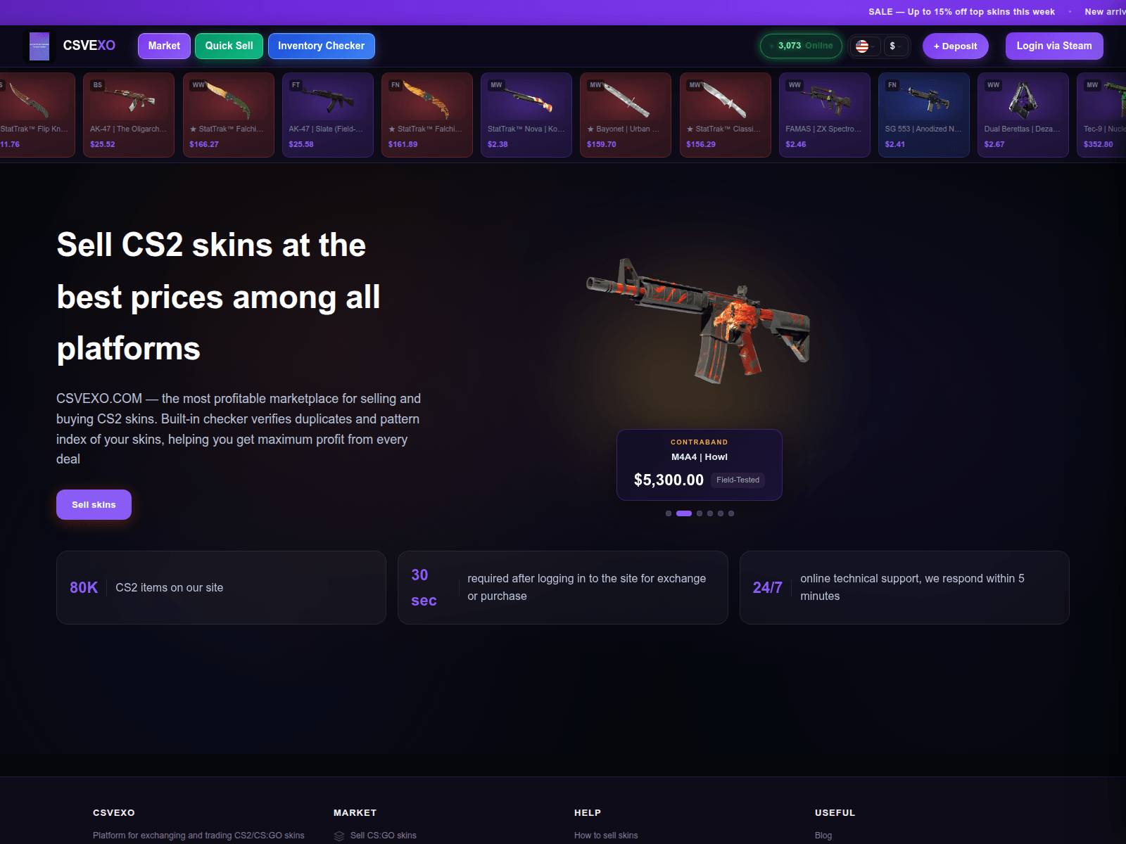 Screenshot of csvexo.com