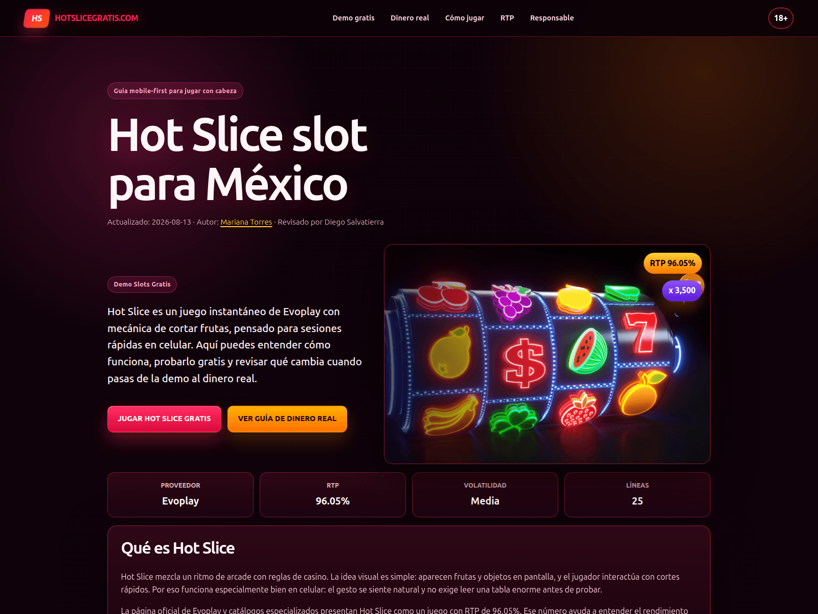 Screenshot of hotslicegratis.com