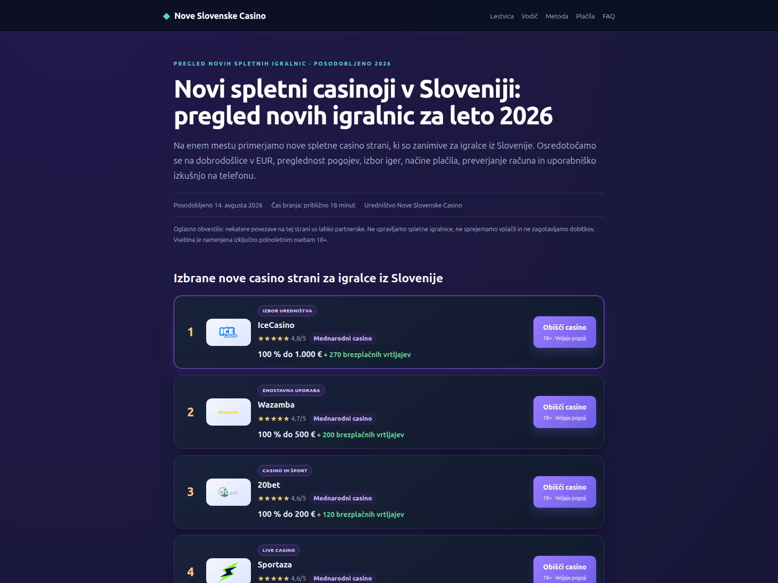 Screenshot of nove-slovenske-casino.net