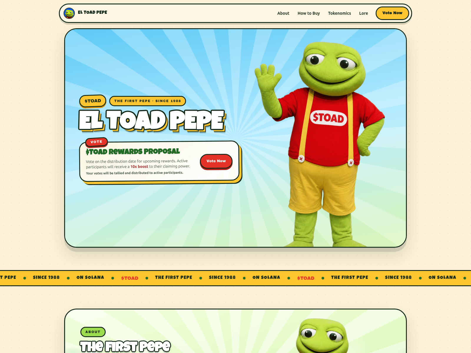 Screenshot of toad-proposal.xyz