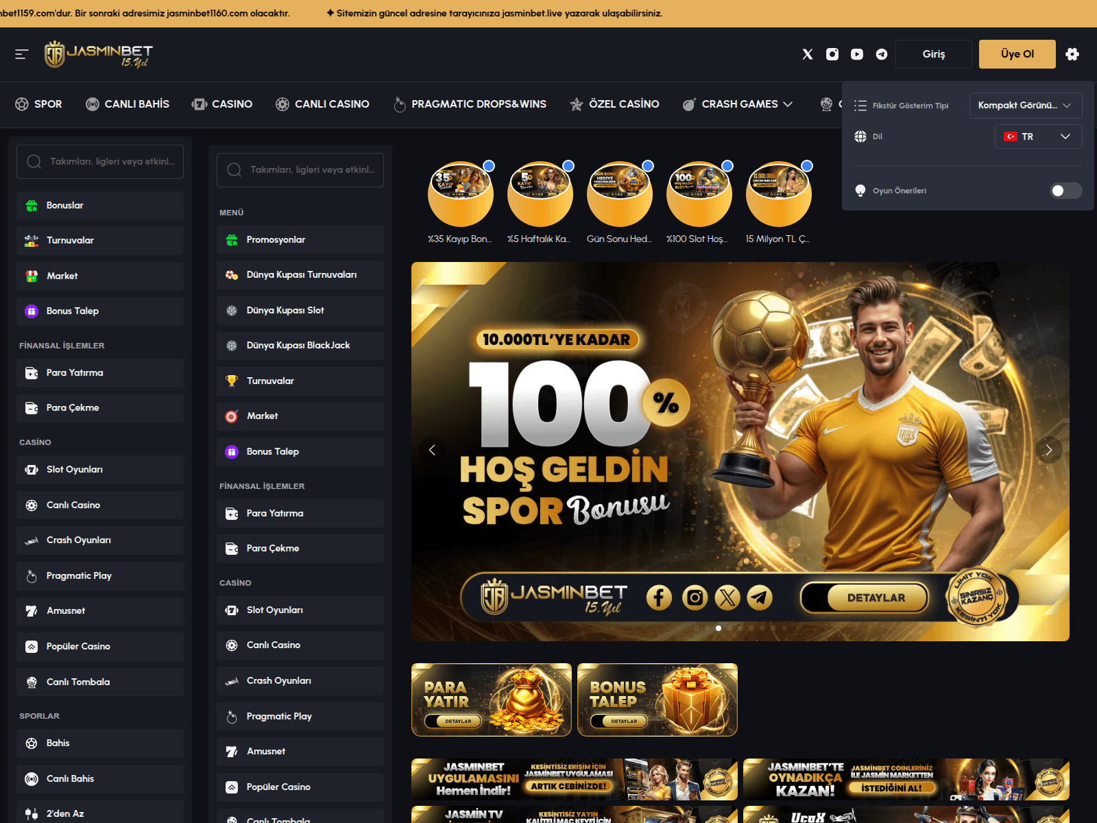 Screenshot of jasminbet1705.com