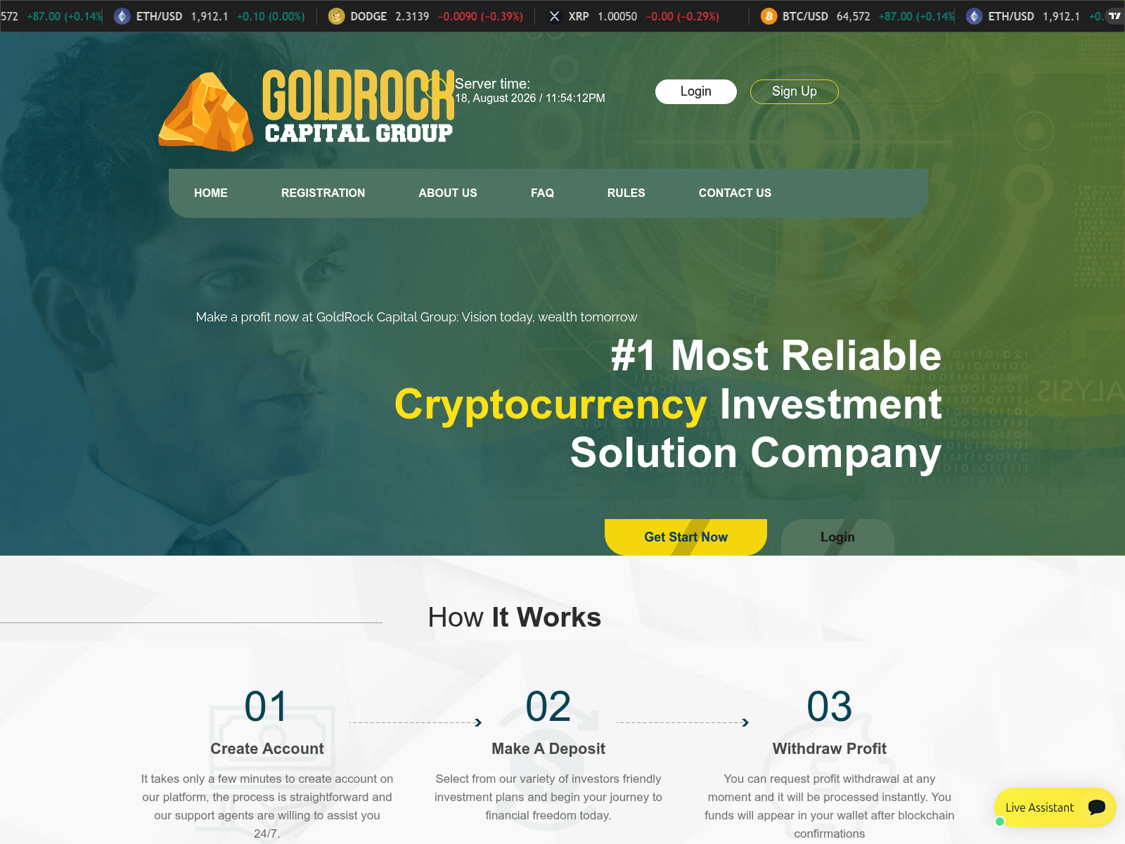 Screenshot of goldrockcapitalgroup.com