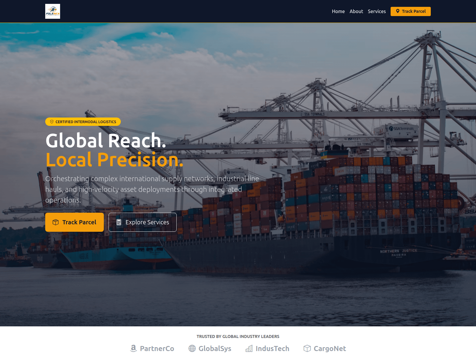 Screenshot of folonicalogistics.com