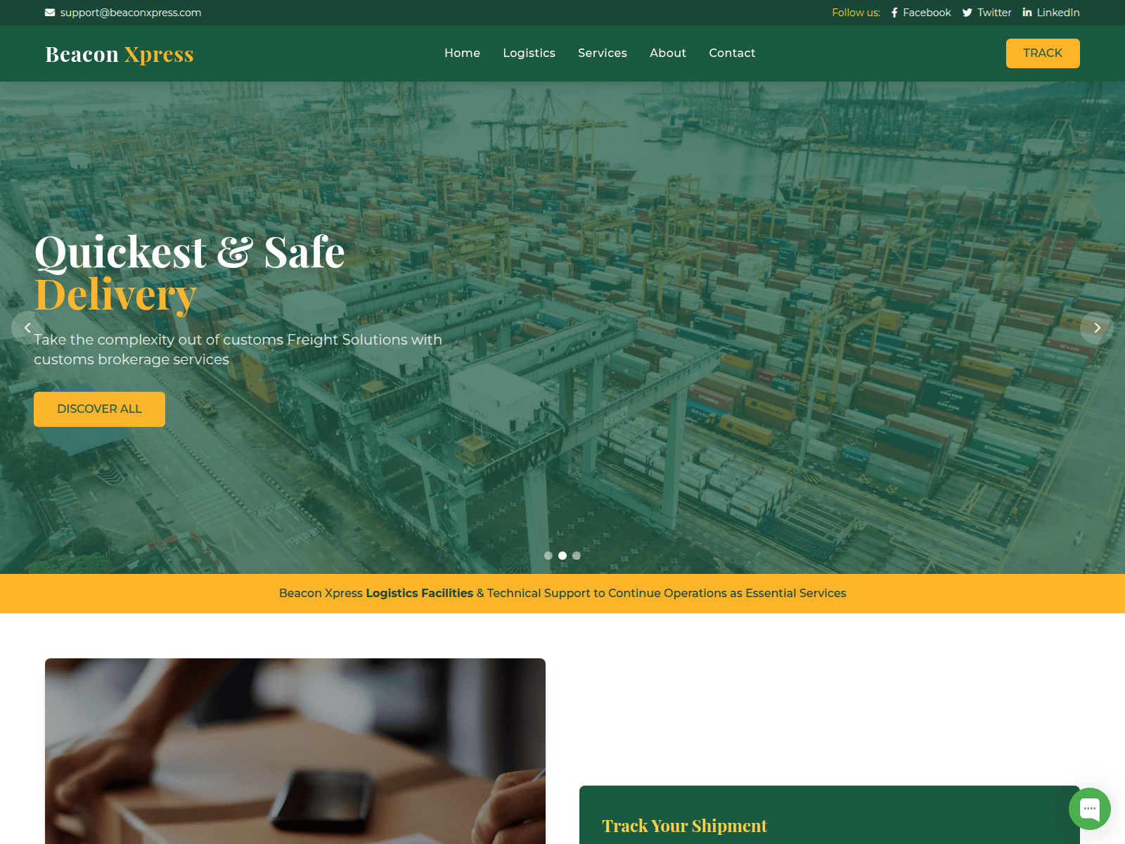 Screenshot of beaconxpress.com
